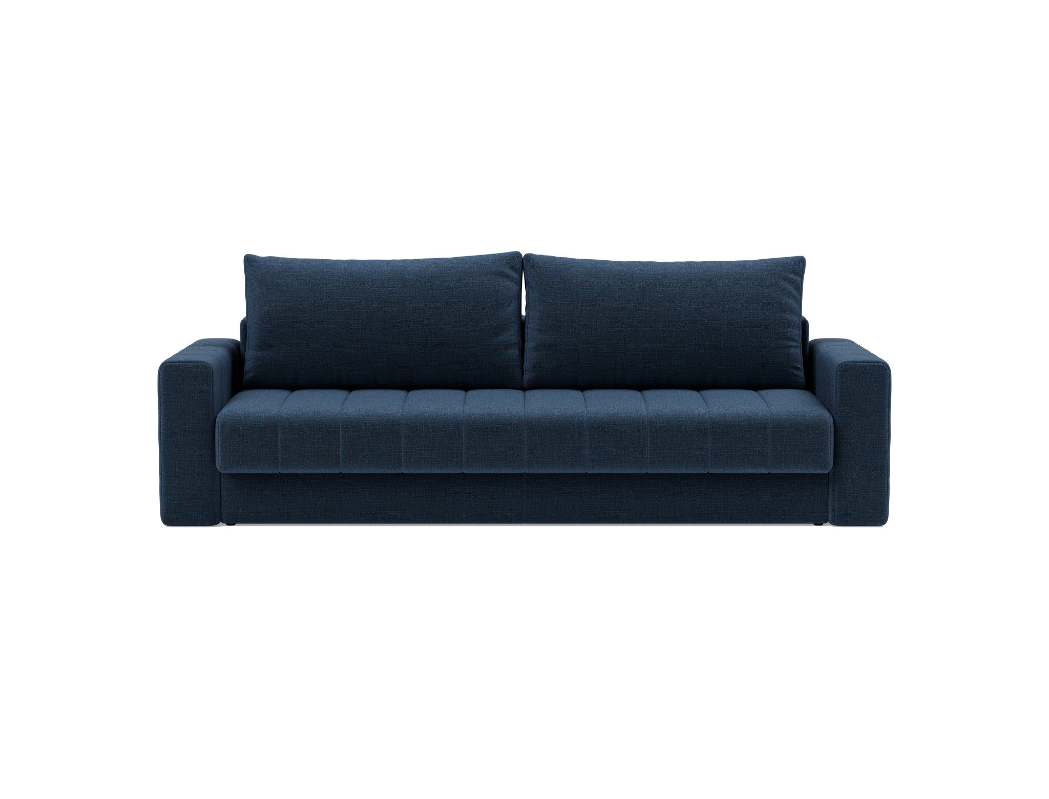 Schlafsofa Akello mit Armlehnen Chenille Esina 414-Indigo-Blue