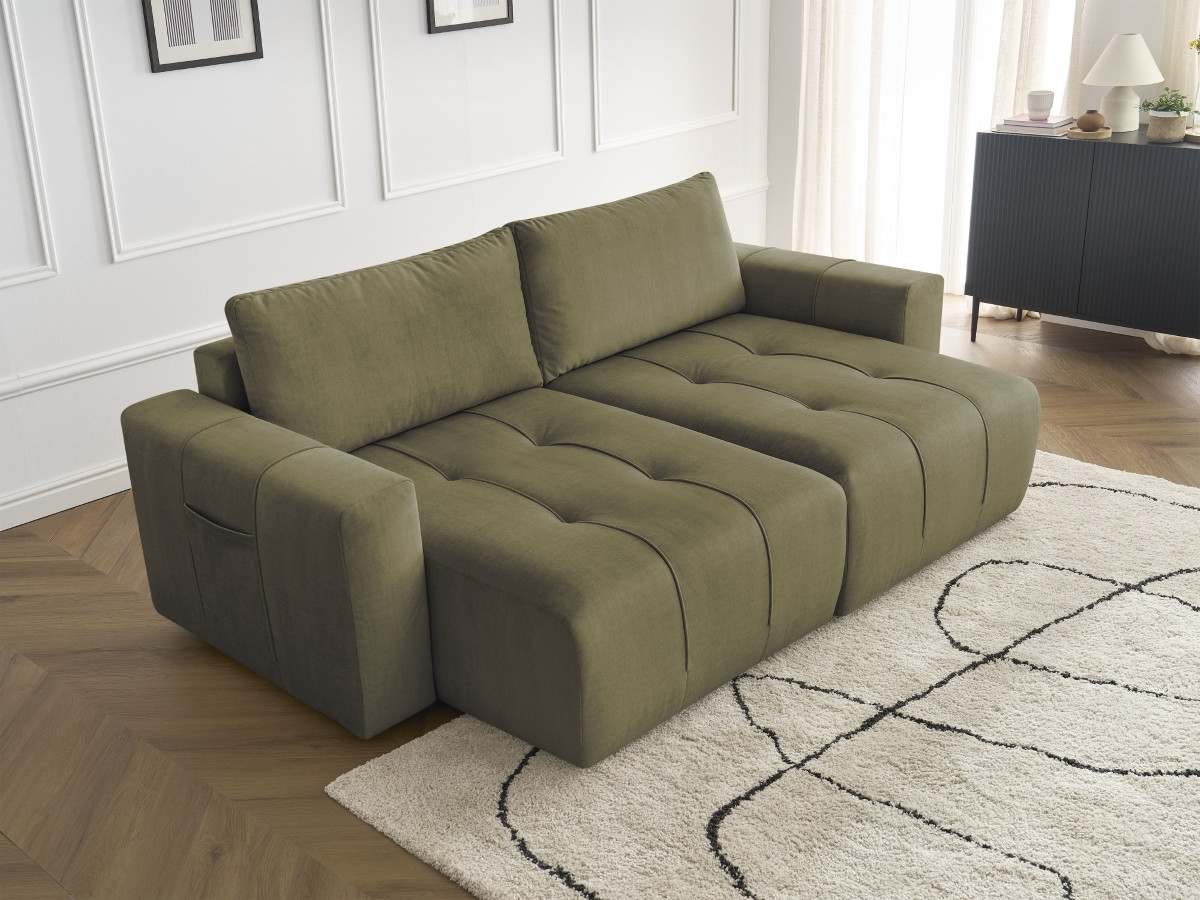 Bobochic Arsene Sofa 4-Sitzer Samt Grün