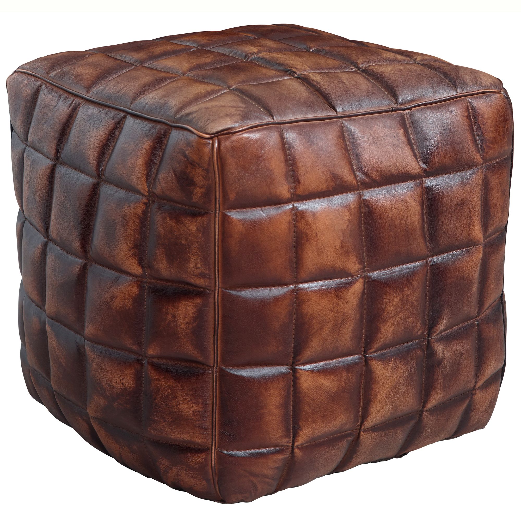 Polsterhocker Borgarnes Braun 39 × 39 × 41 cm