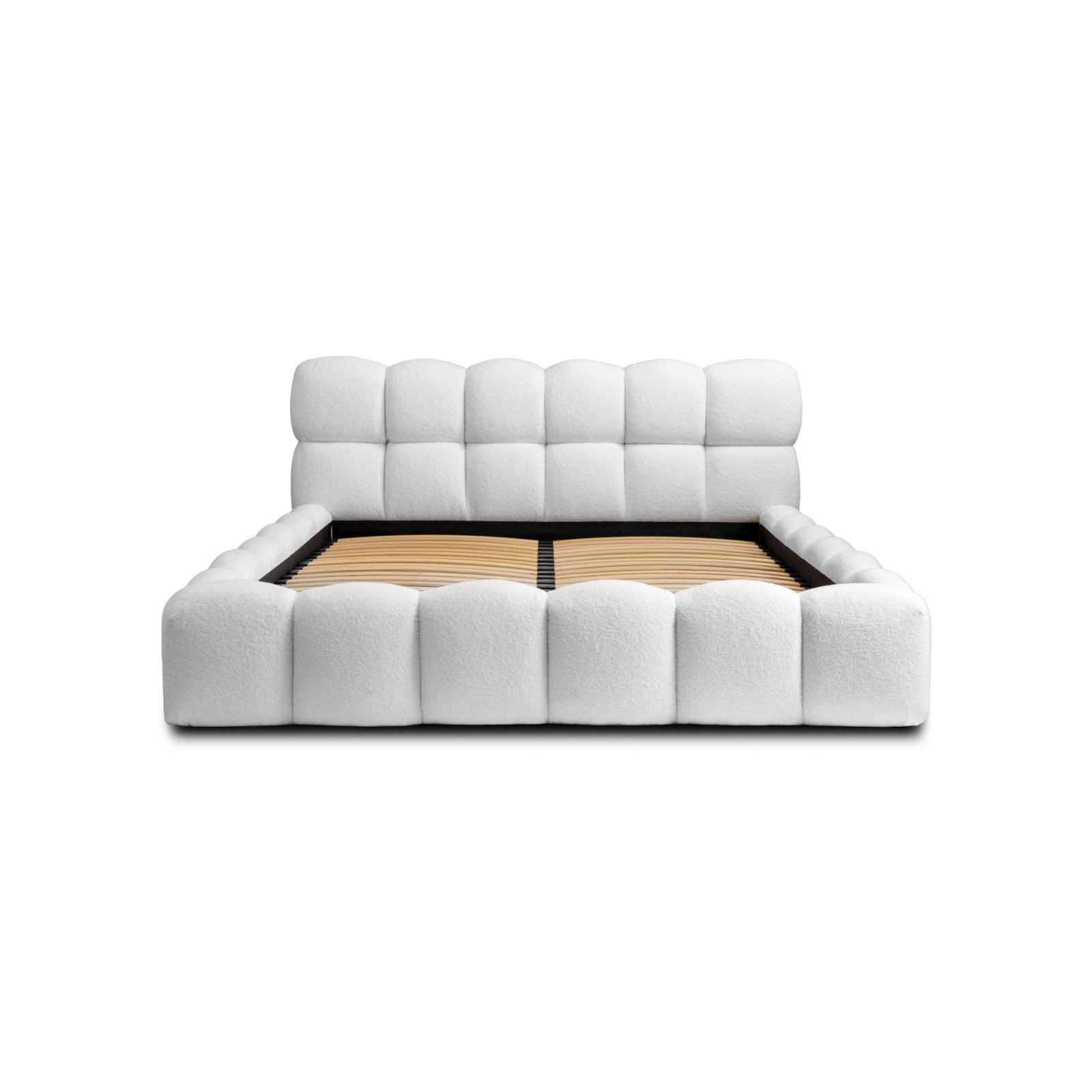 Polsterbett Vento-Slim Boucle 140x200 mit Holzrahmen Quelle 01