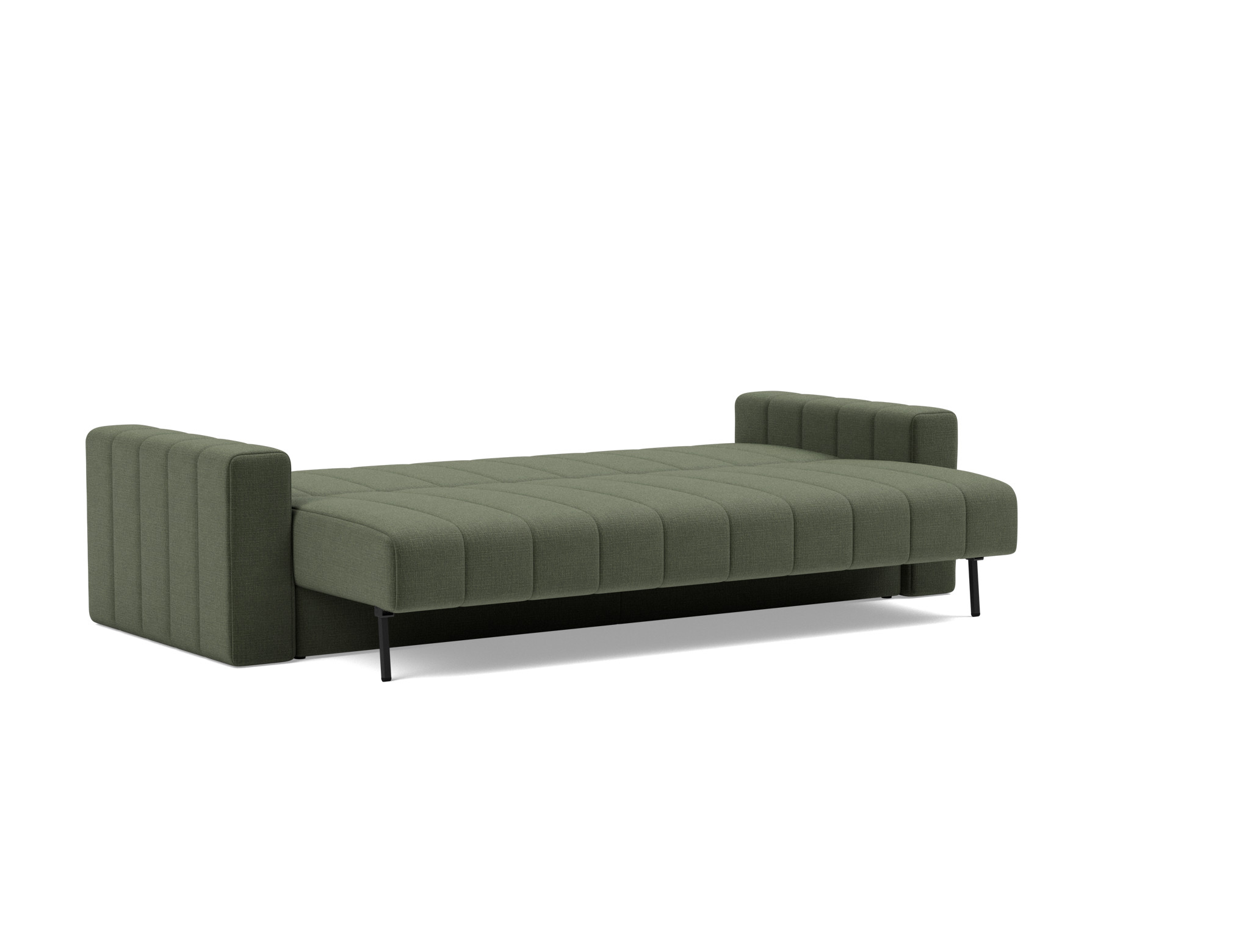 Schlafsofa Akello mit Armlehnen Chenille Esina 413-Olive-Green