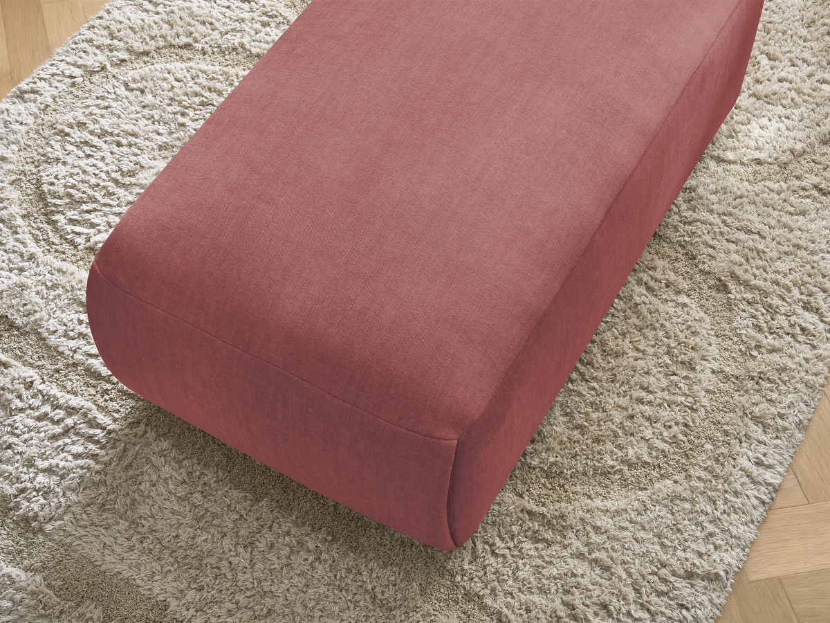 Bobochic Jana Pouf 63 × 114 cm Samt Orange