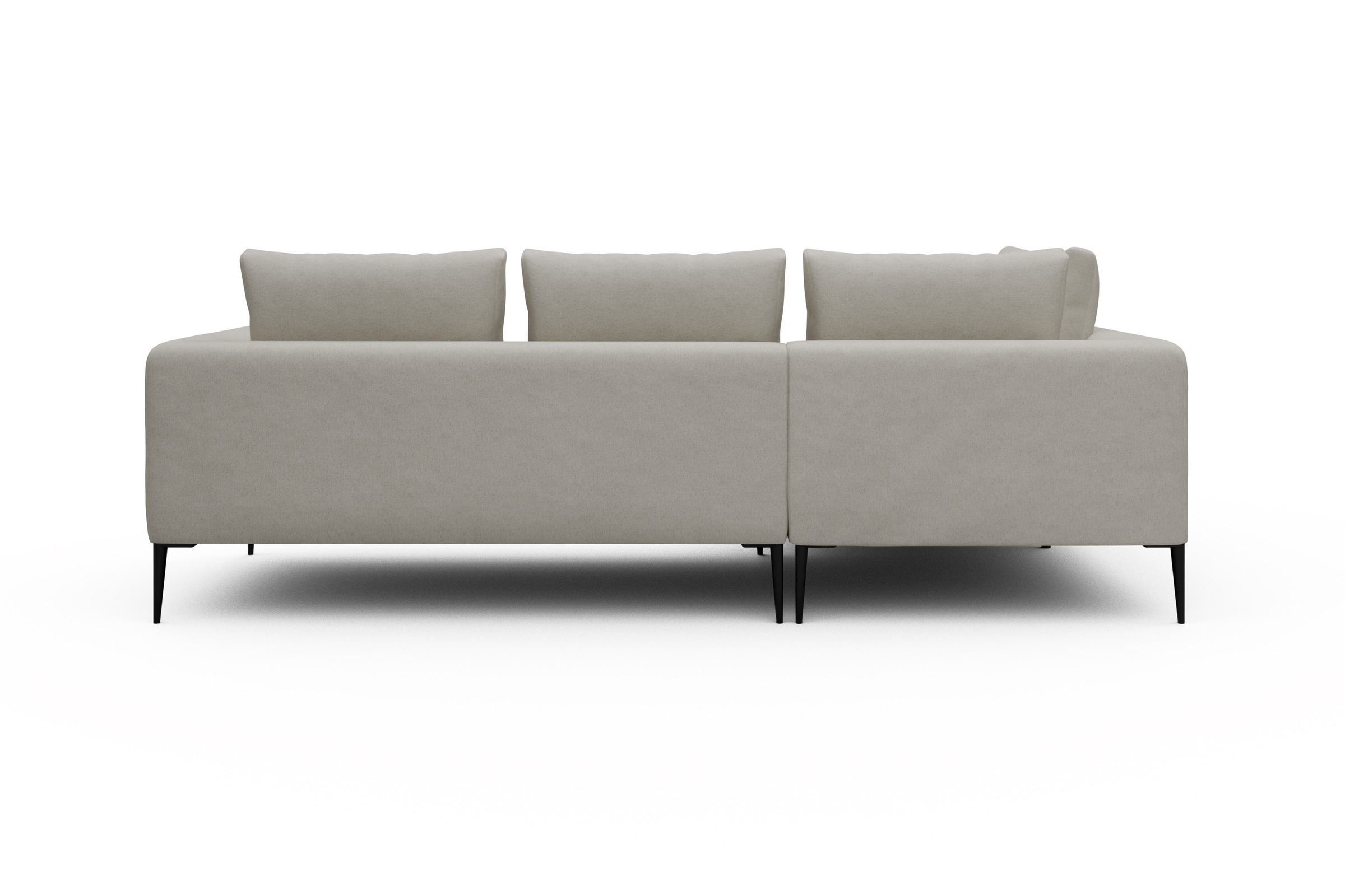 Ecksofa Paul Relax-Ecke links mit 2-Sitzer Denari-Clean-Beige