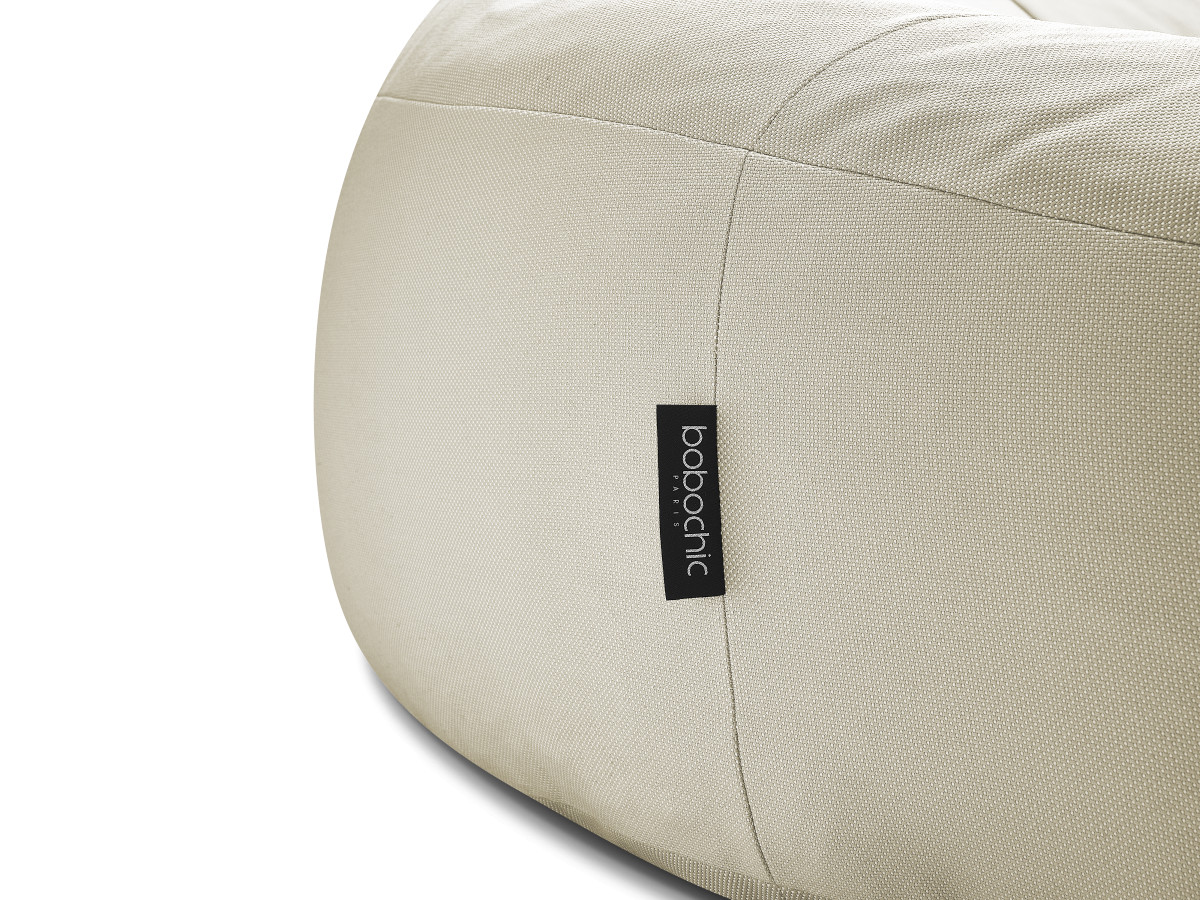 Bobochic Eloane Pouf Stoff Beige, 150 cm