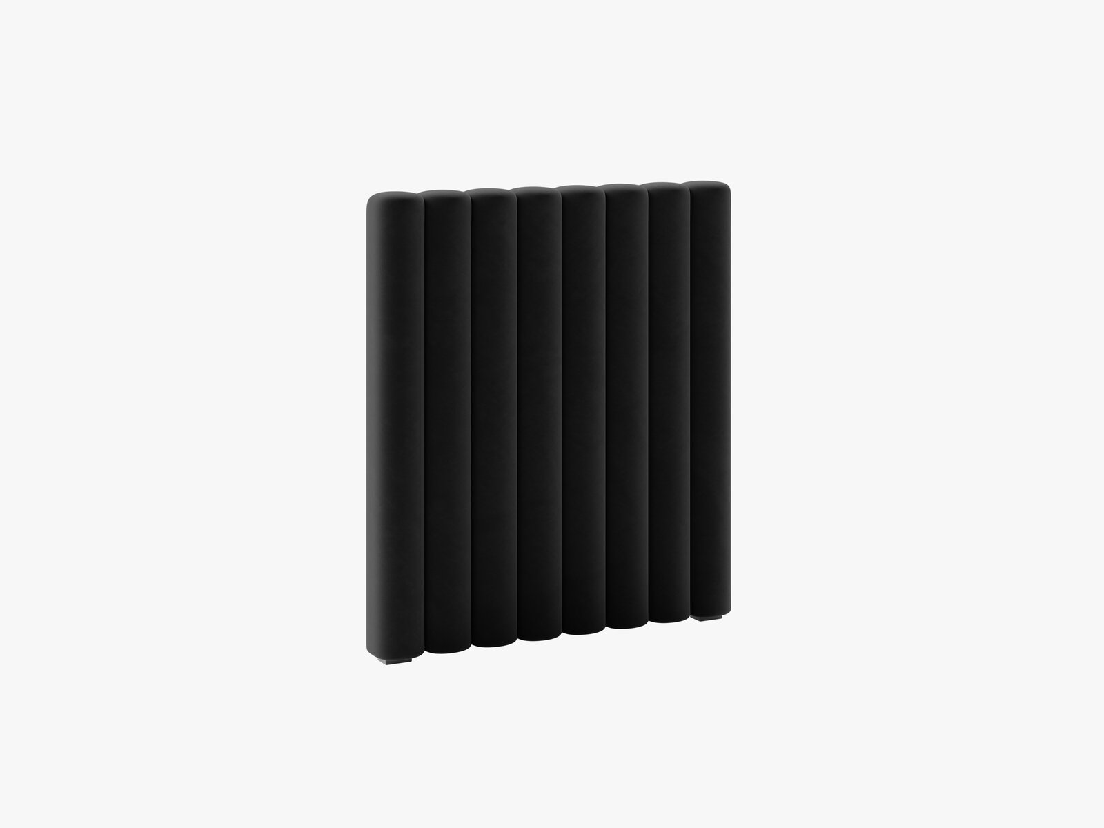 Micadoni Mistero Samtiger Kopfteil 80 cm Samt Paris Schwarz 80x95