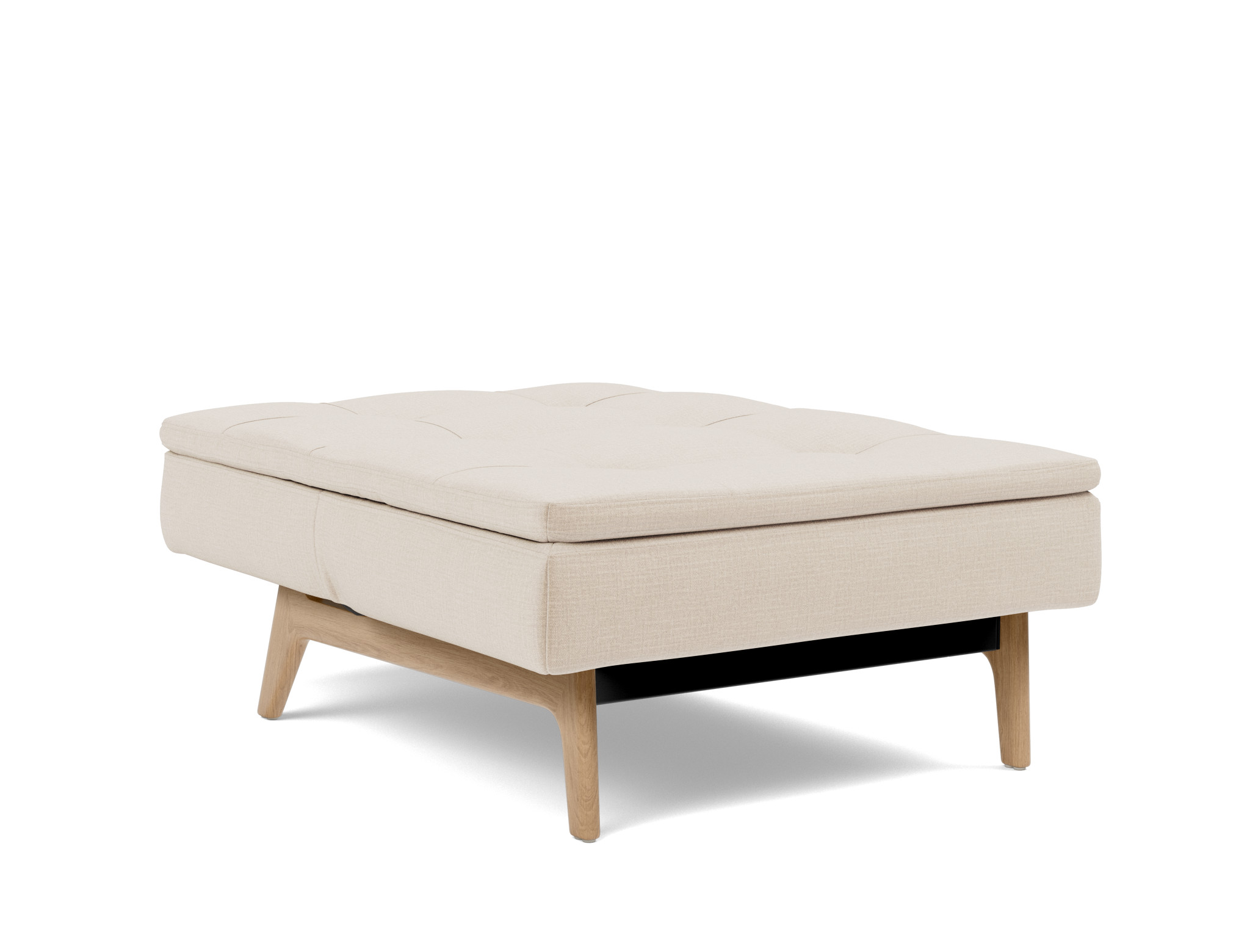 Sessel Dublexo Chenille Esina 410-Almond-Beige Beine Eiche