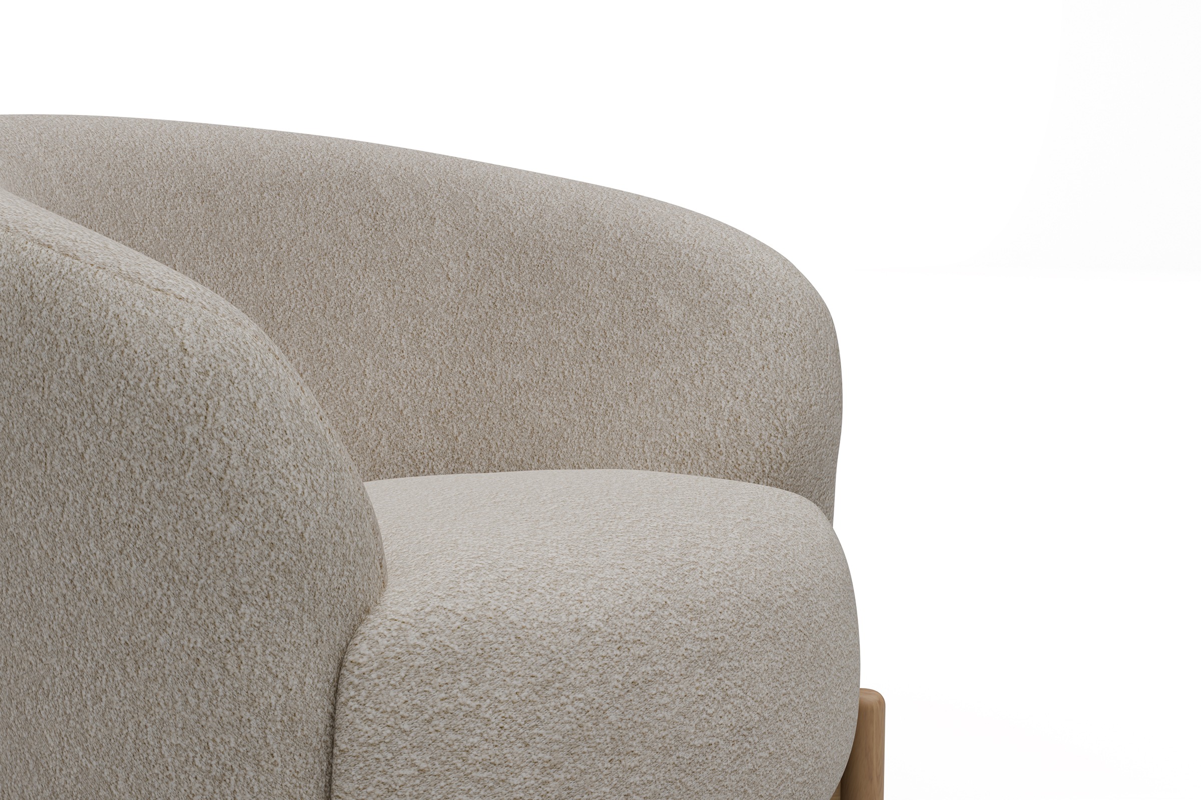 Sessel Ronda Holzbeine Eiche Natur Aivi-Lace-Beige