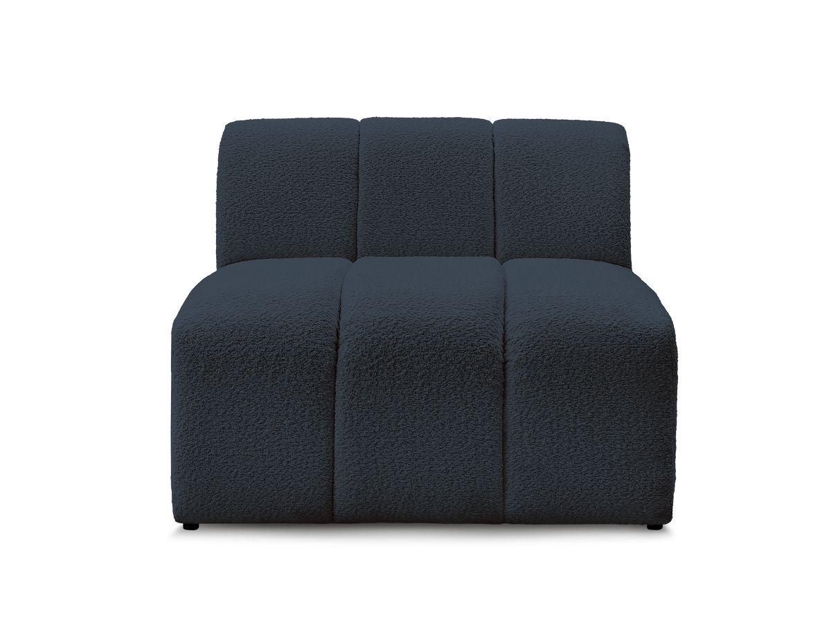 Bobochic Annecy Sofamodul 1-Sitzer Bouclé-Stoff Dunkelblau