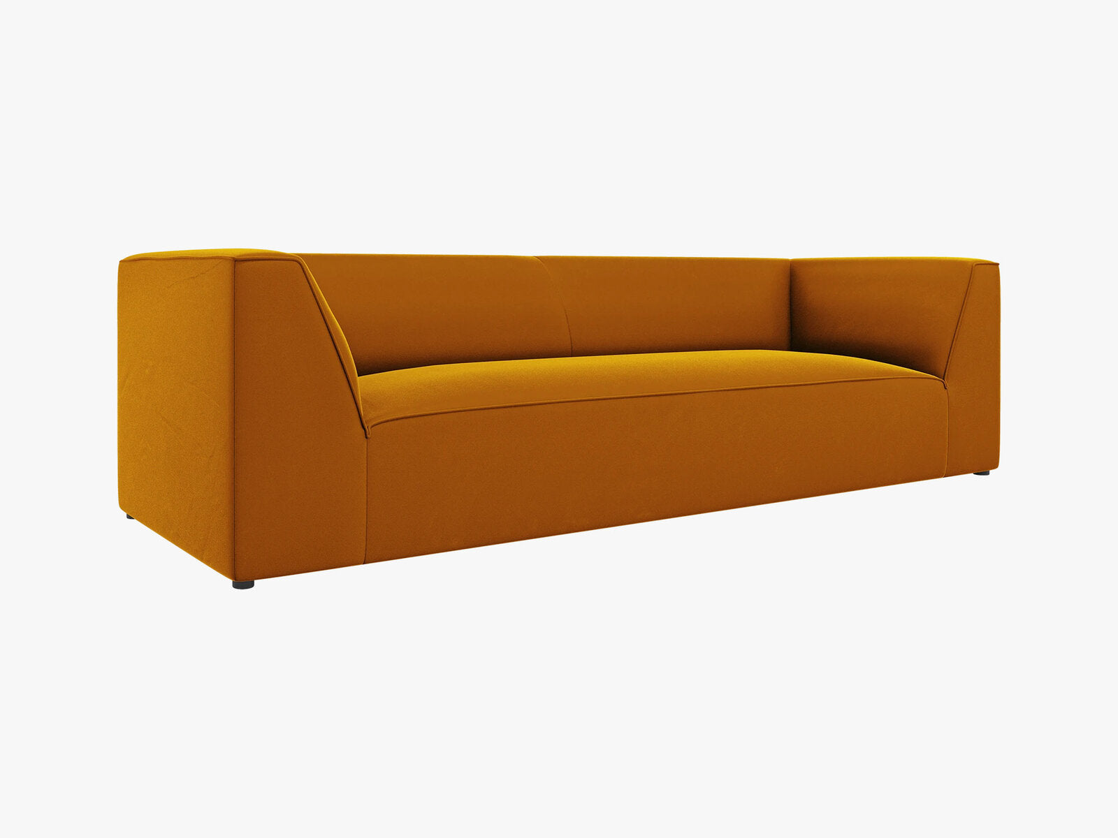 Micadoni Sofa Ruby 3-Sitzer Samt Salvador Gelb