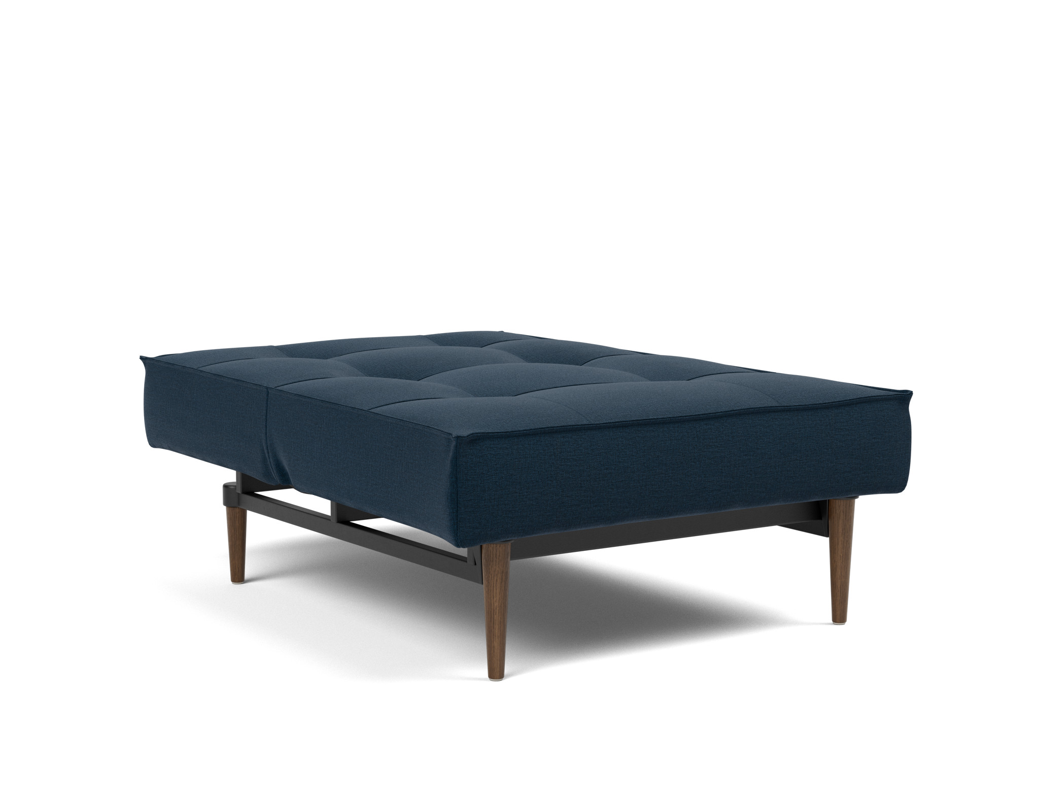 Sessel Splitback Flachgewebe Mixed Dance 528-Blue Beine Styletto Eiche dunkel