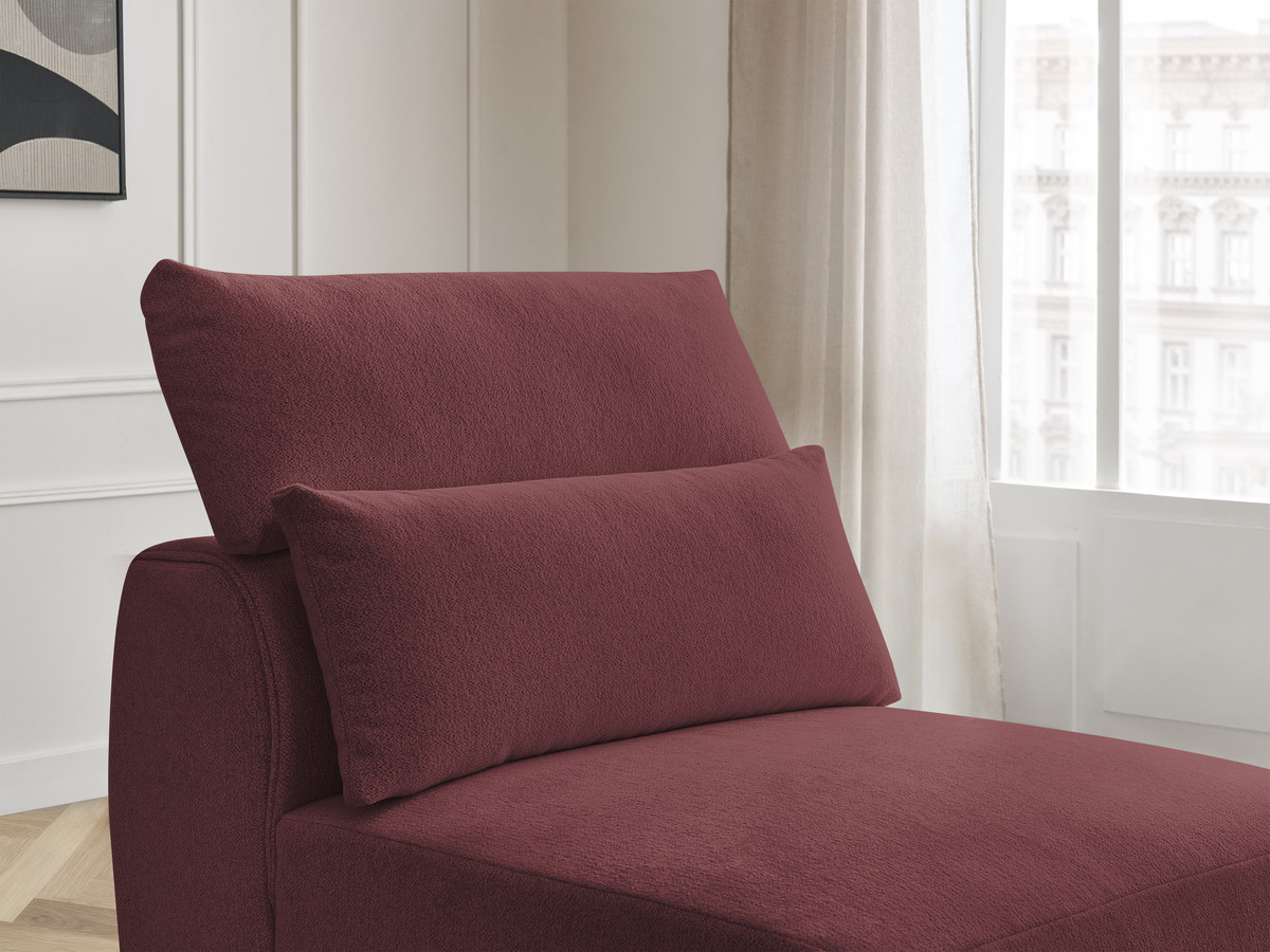 Bobochic Jana Sofamodul 1-Sitzer Melange-Stoff Rot