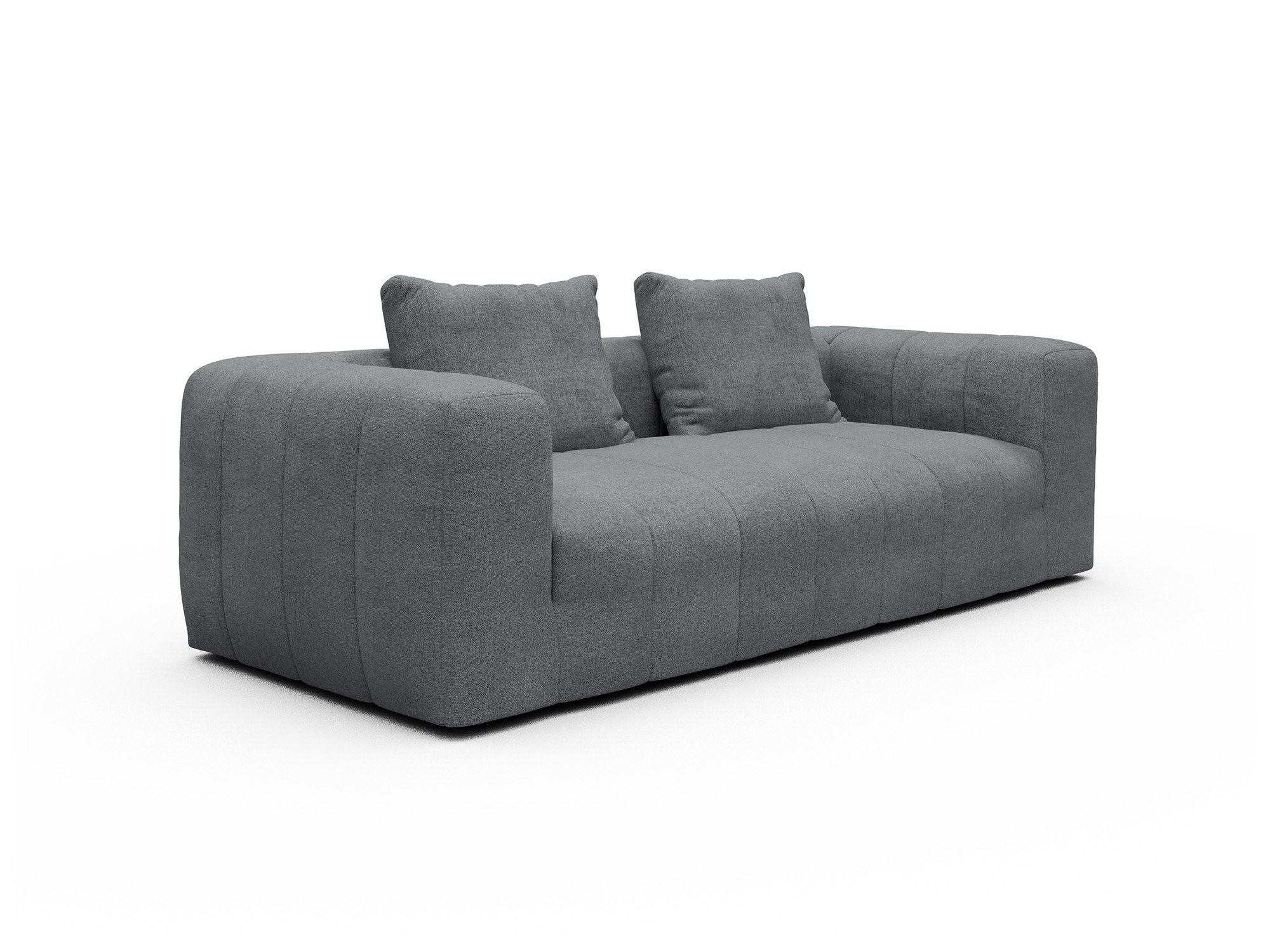 Hugo 3-Sitzer Casone-Gravel-Grey moebelfaktor