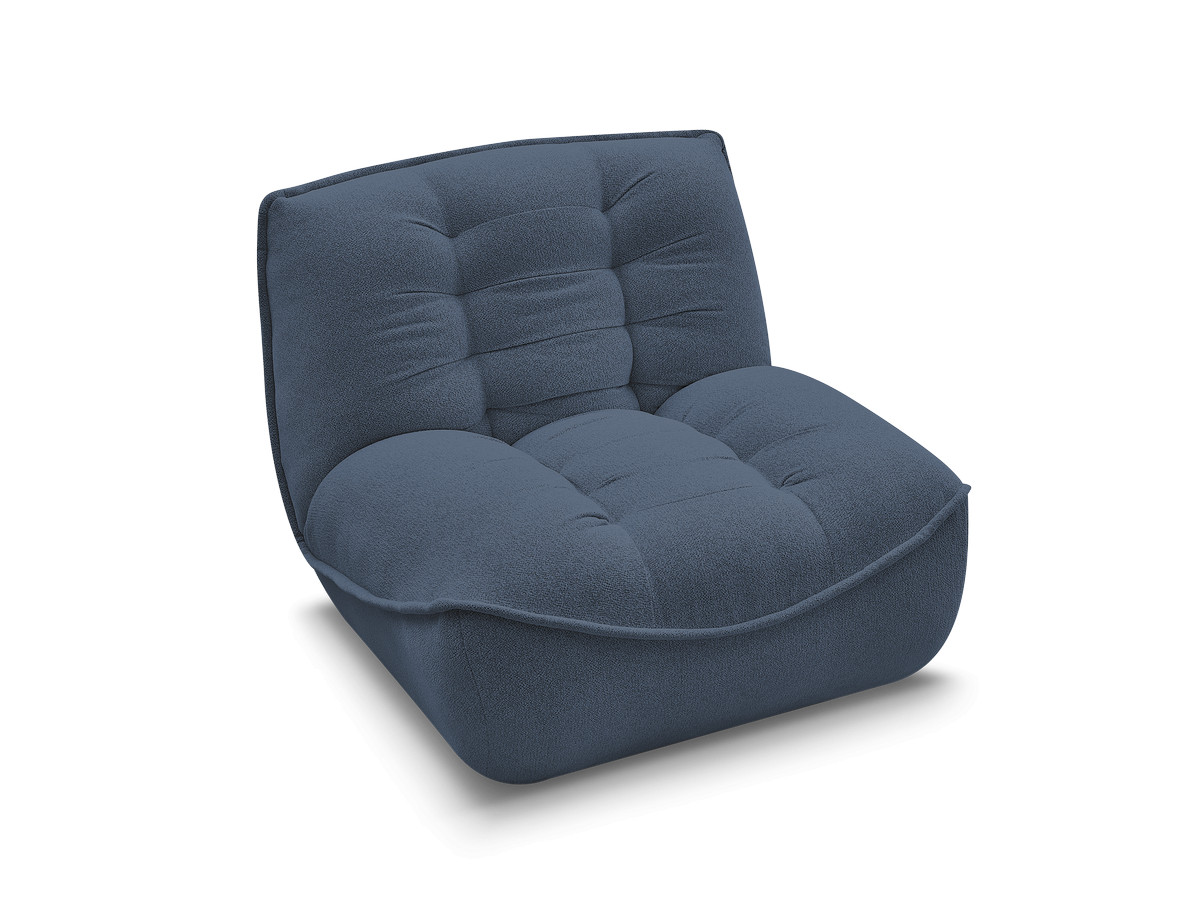 Bobochic Serena Sofamodul 1-Sitzer Melange-Stoff Blau