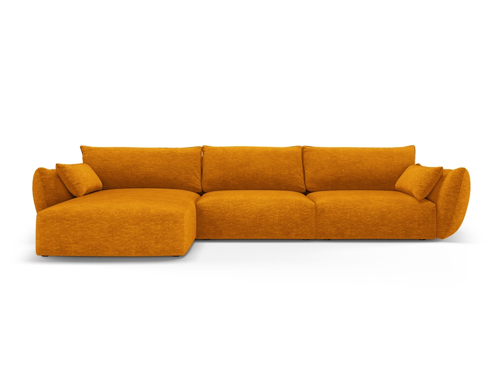 Cosmopolitan Design Ecksofa Matera 4-Sitzer Chenille Eden Senf Links