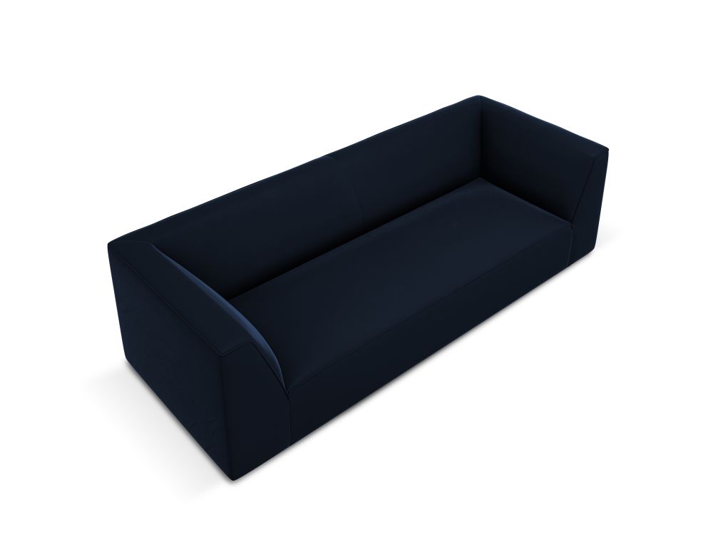 Cosmopolitan Design Sofa Siena 3-Sitzer Samt Salvador Königsblau