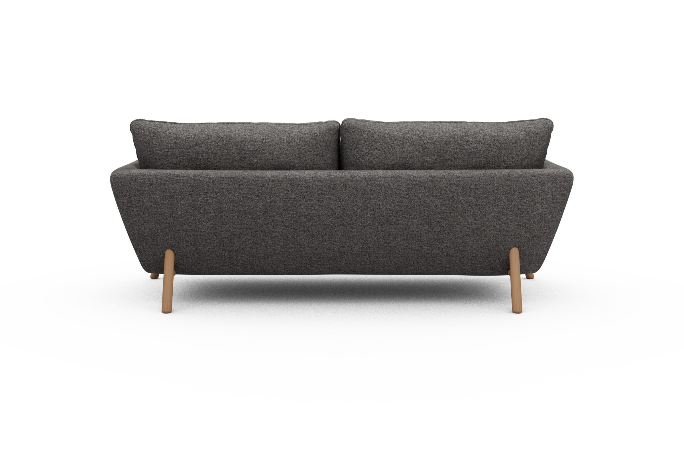 Sofa Emil 3-Sitzer Beinfarbe Eiche Natur Carreno-Salt-and-Pepper