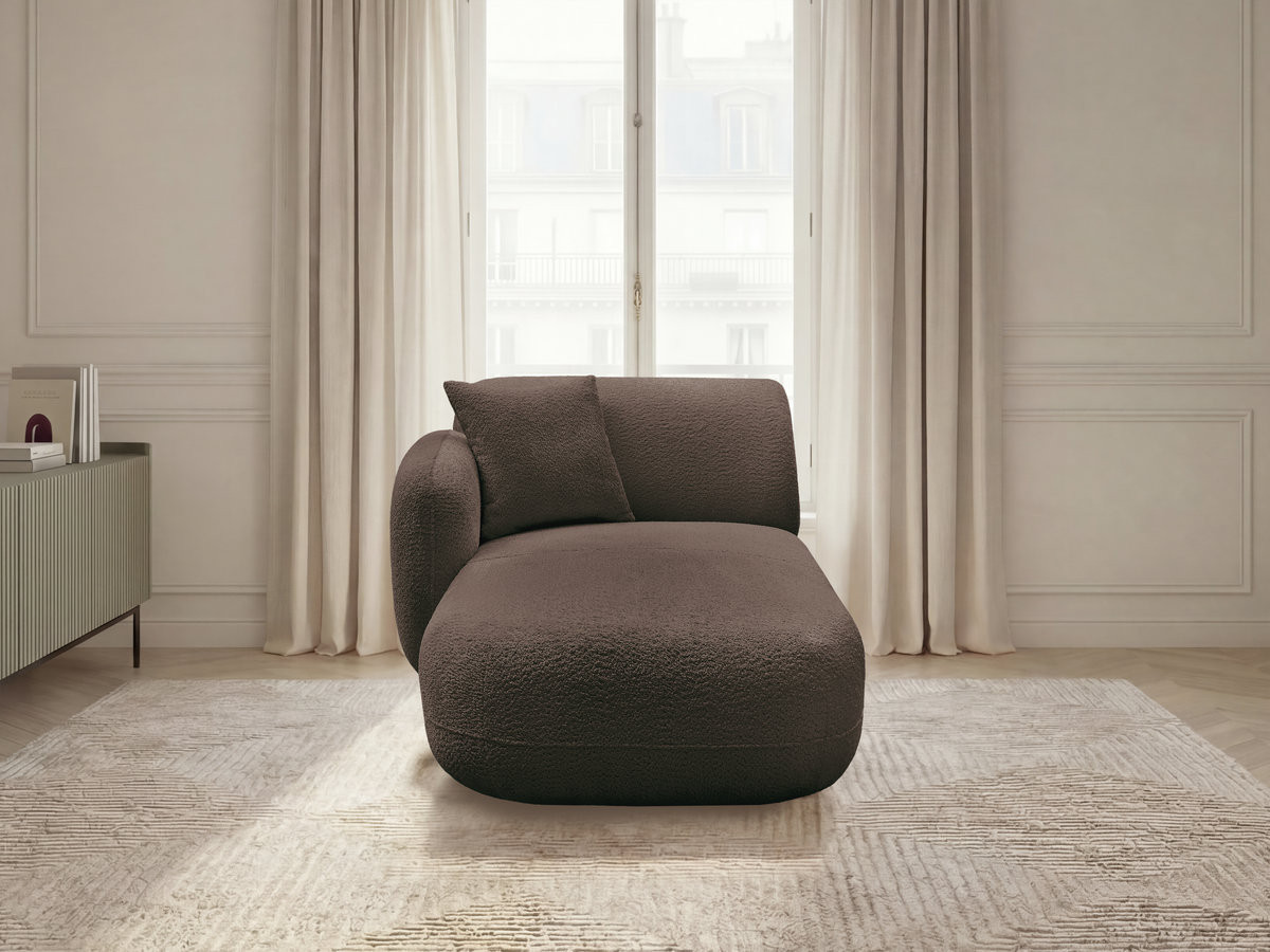 Bobochic Anda Méridienne-Modul Chenille Braun Ecke links