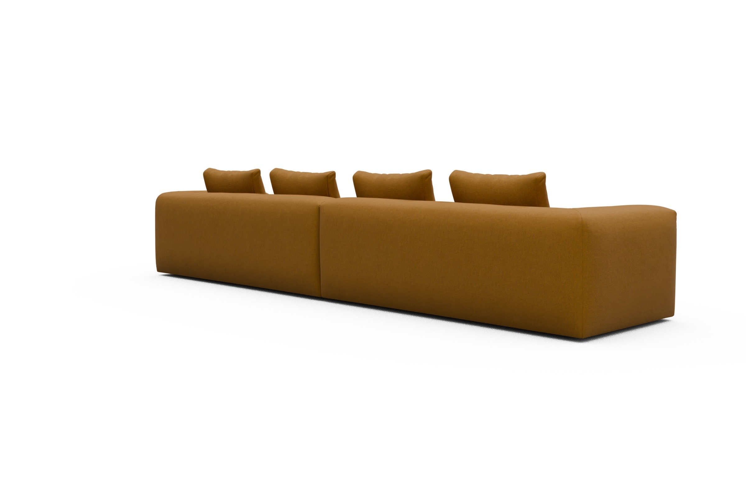 Sofa Modulares XXL Sofa Fred 5-Sitzer Satya-Ocre