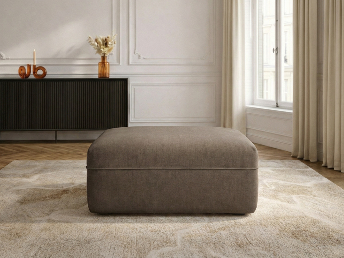 Bobochic Luigi Pouf Strukturstoff Taupe
