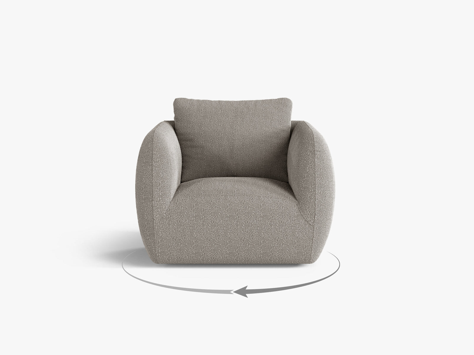 Micadoni Sessel Iga Boucle Baloo Grau