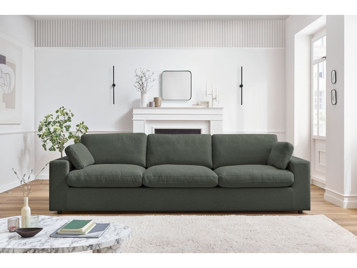 Bobochic Belair Sofa 4-Sitzer Stoff Grün
