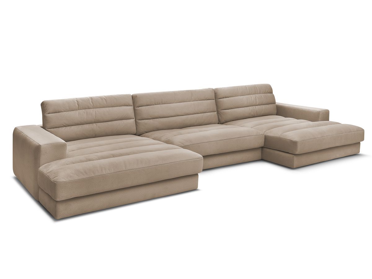Bobochic Sierra Wohnlandschaft Samt Taupe