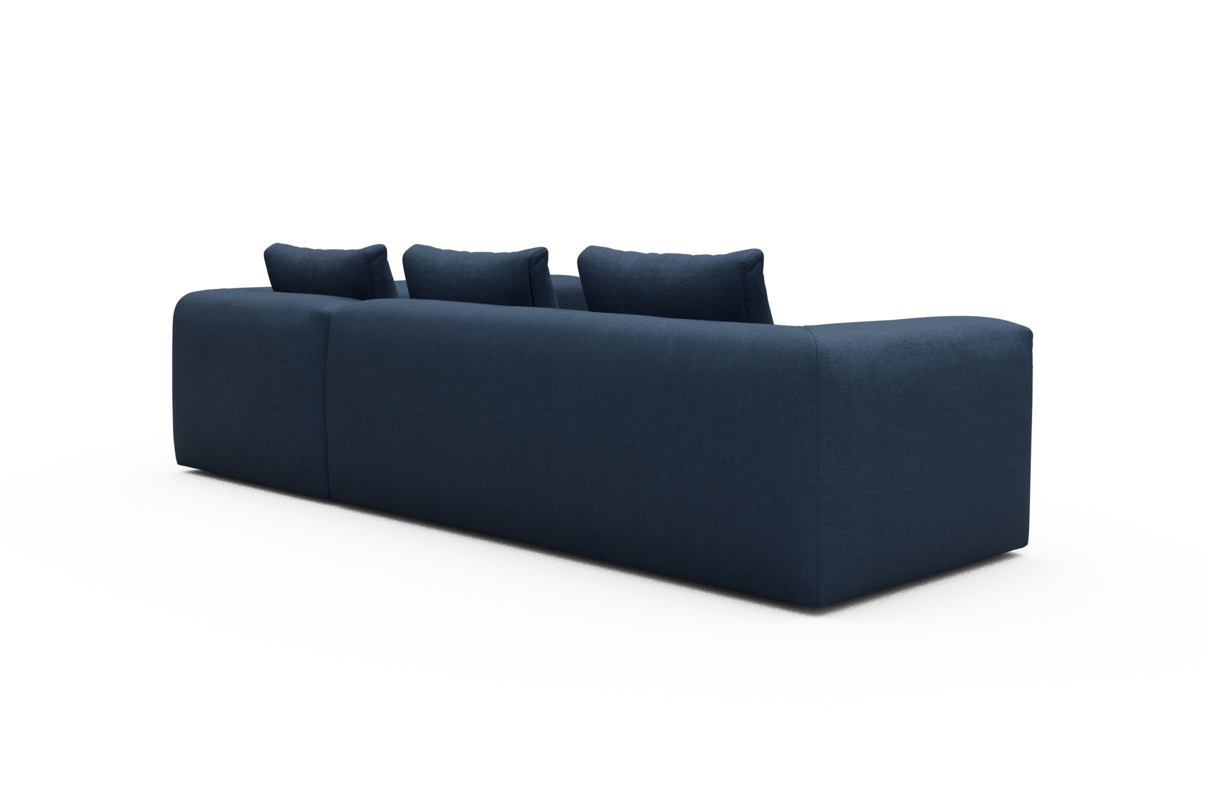 Ecksofa Fred 2x 2,5-Sitzer rechts offen Weda-Blue
