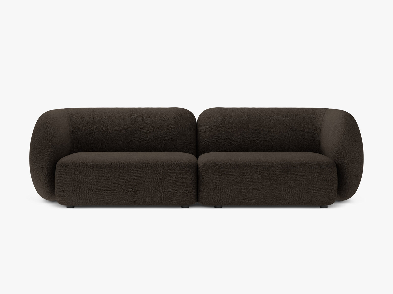 Micadoni Sofa Kate 4-Sitzer Boucle Baloo Braun