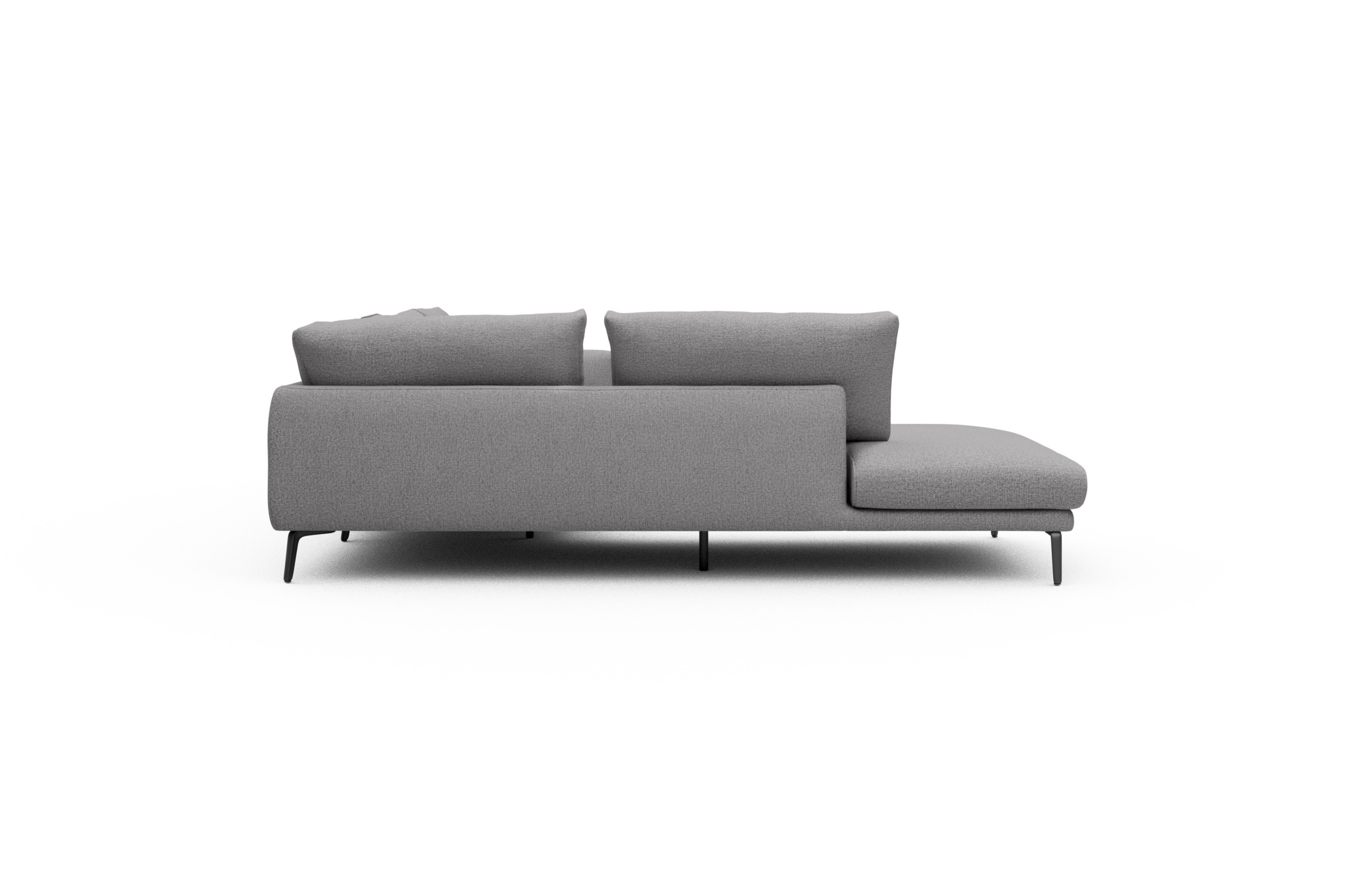 Ecksofa Karl Relax-Ecke links mit 2,5-Sitzer Sama-Grey
