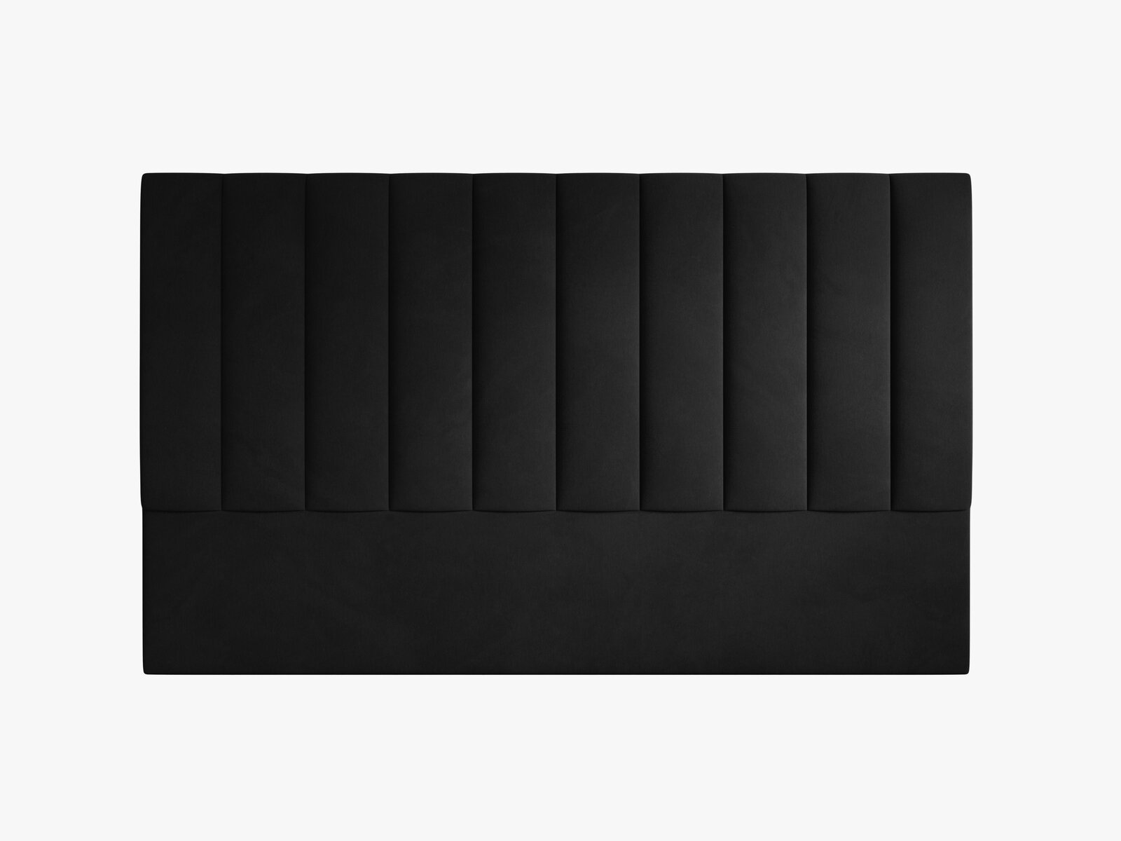 Micadoni Marl Polster-Kopfteil Samt Magic Velvet Schwarz 200x120