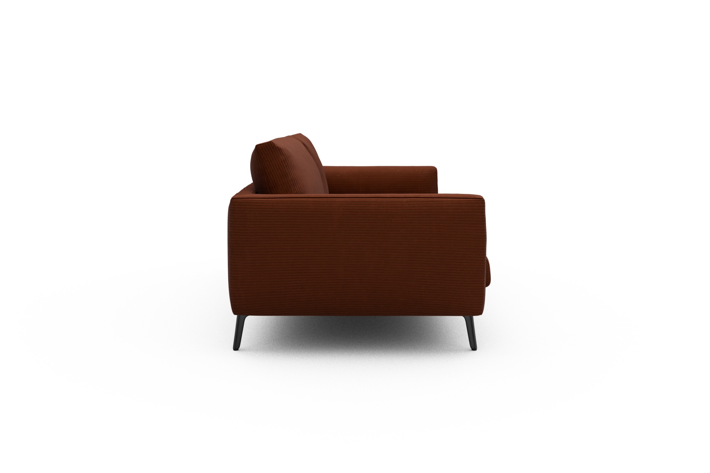 Sofa Karl 3-Sitzer Corduroy-Burnt-Orange