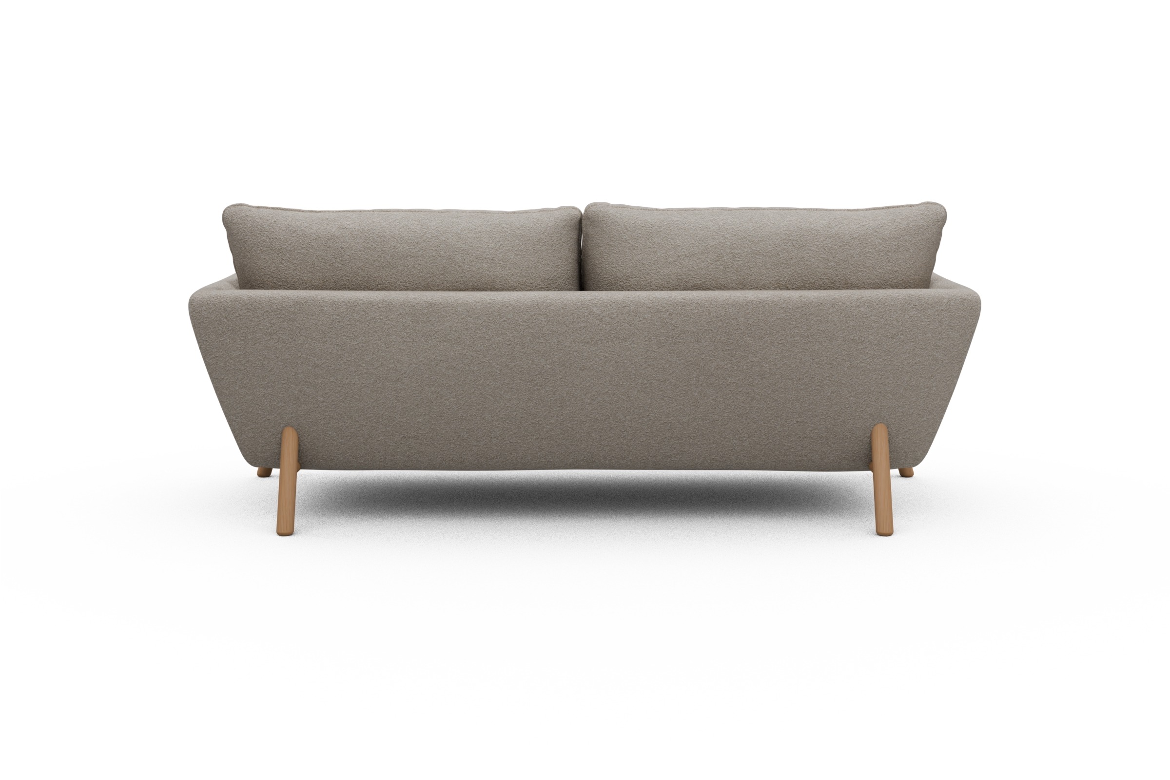 Sofa Emil 3-Sitzer Beinfarbe Eiche Natur Aivi-Lace-Beige
