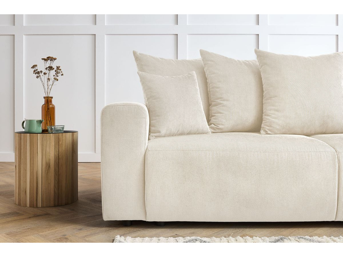 Bobochic Envy Sofa 3-Sitzer Cordsamt Beige