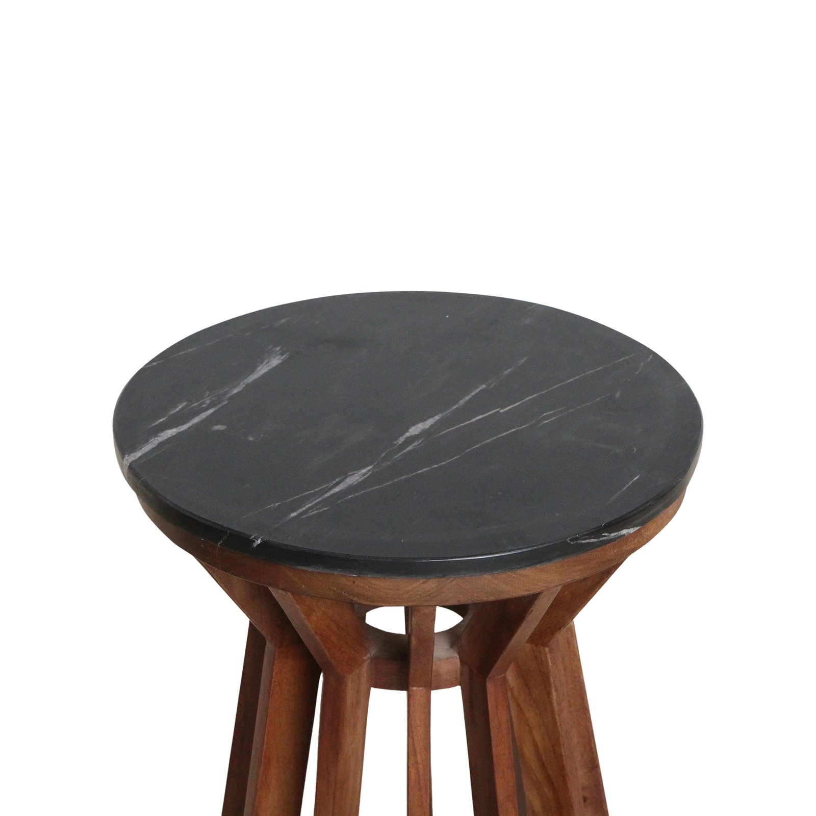 Raw Materials Sabah-Beistelltisch aus Marmor schwarz