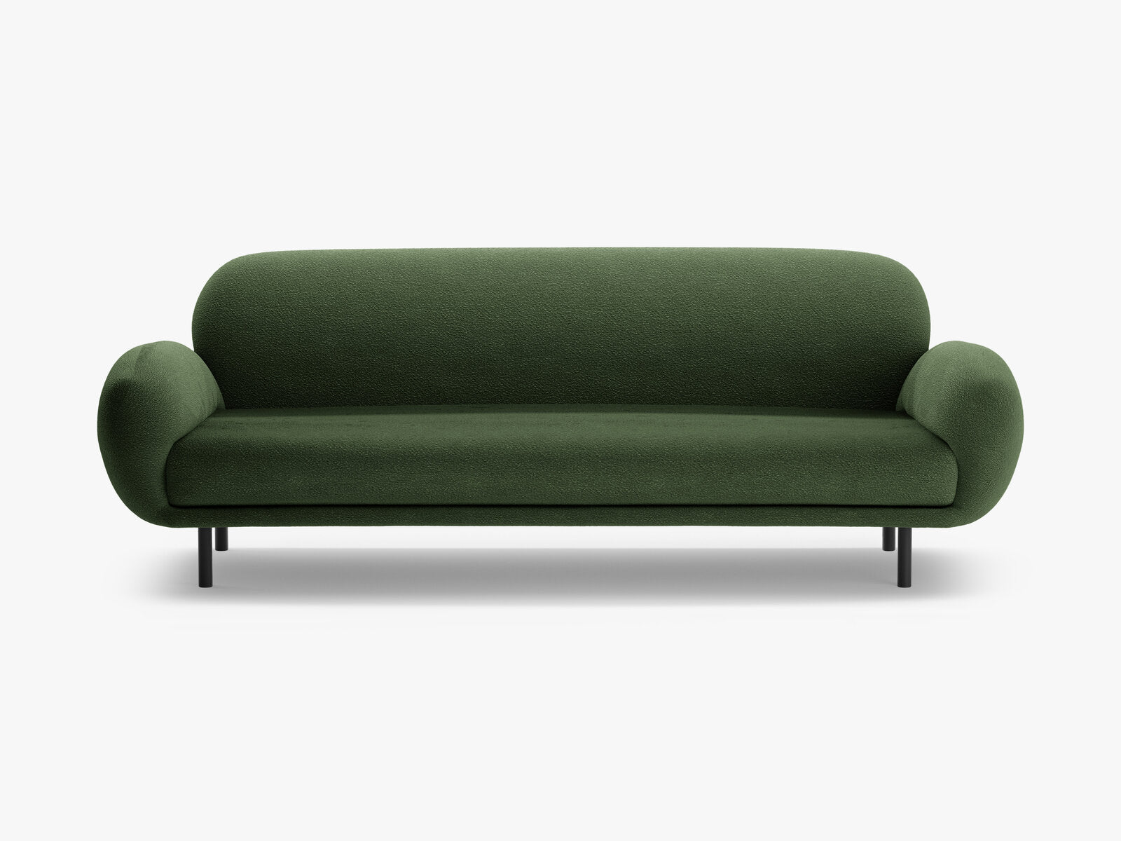 Micadoni Sofa Poppy 3-Sitzer Boucle Baloo Grün