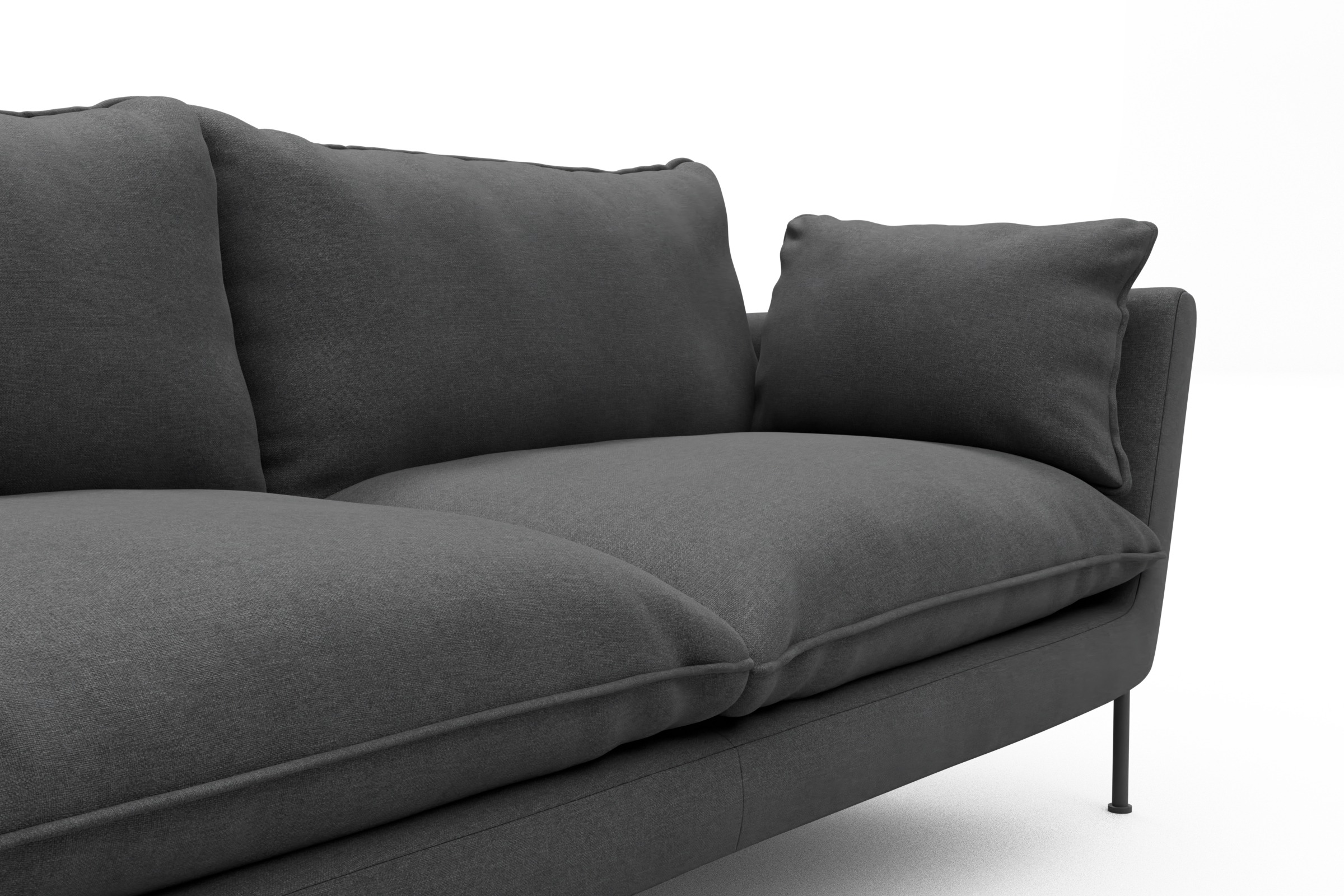 Sofa Anton PREMIUM 2-Sitzer Satya-Zinc