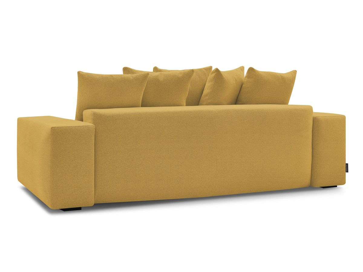 Bobochic Voltaire Sofa 3-Sitzer 280 × 124 cm Melange-Stoff Gelb