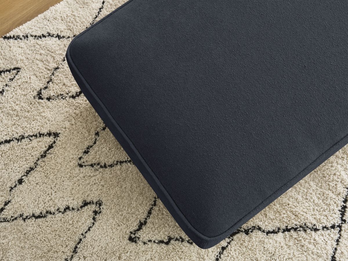 Bobochic Zephyr Pouf Strukturstoff Dunkelblau