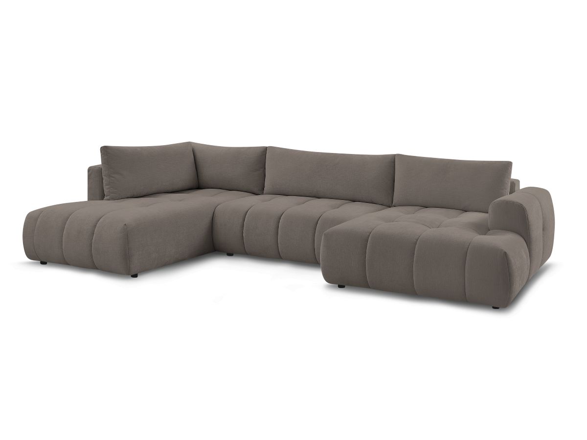Bobochic Fuji Wohnlandschaft Stoff Taupe Ecke rechts