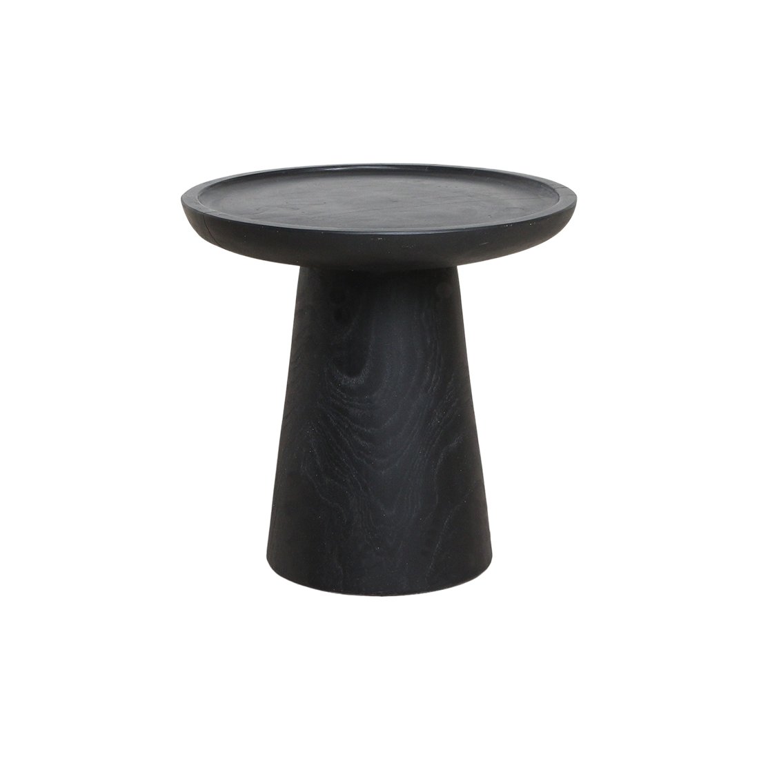 Raw Materials Nero Beistelltisch aus Teakholz Dusk schwarz