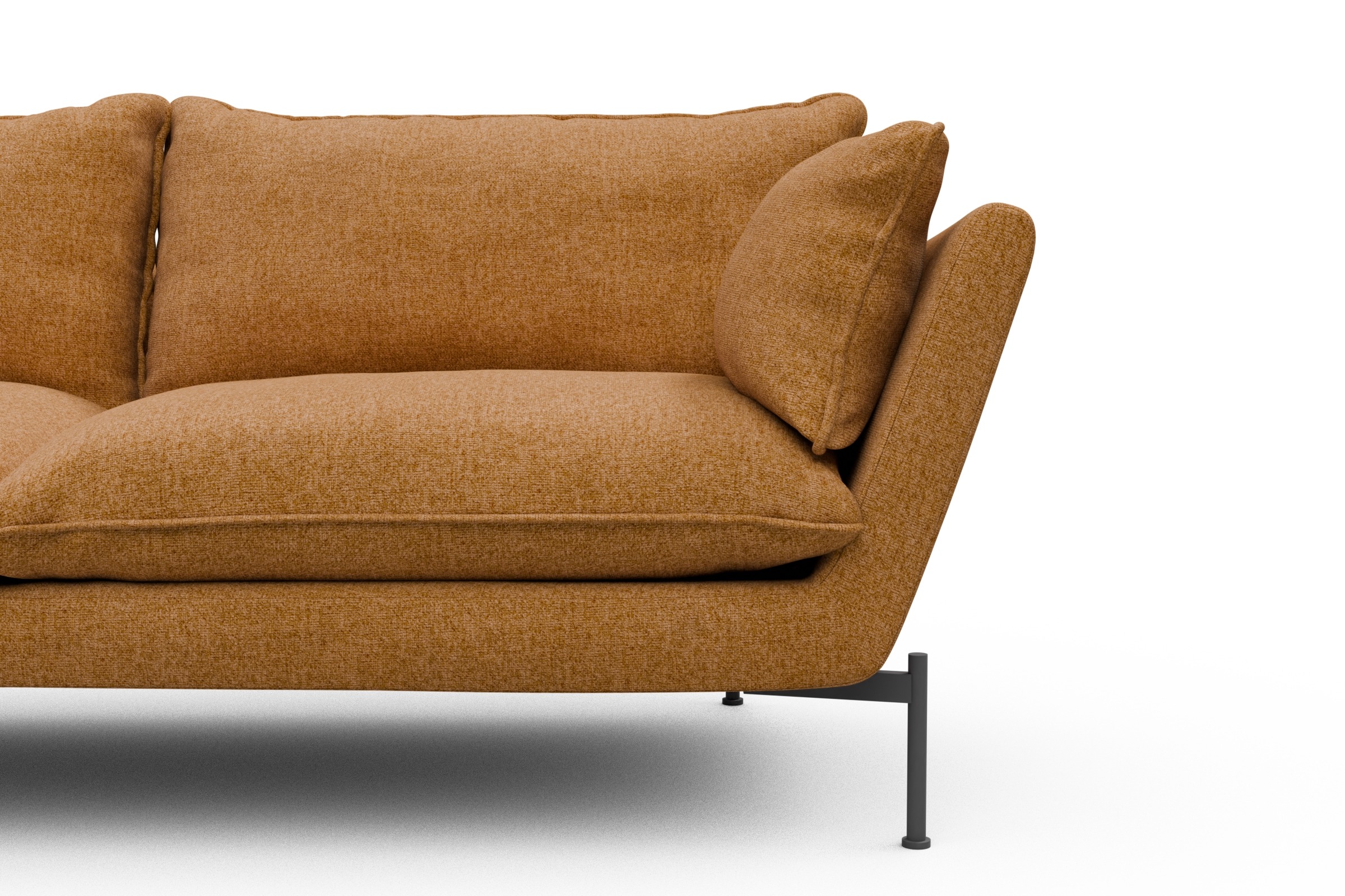 Sofa Anton PREMIUM 2-Sitzer Casone-Warm-Yellow