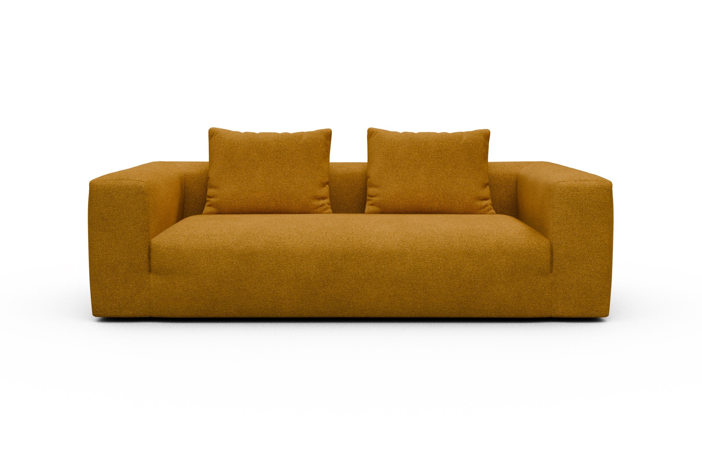 Skandi Home Sofa Fred 3-Sitzer Boucle-Ochre moebelfaktor