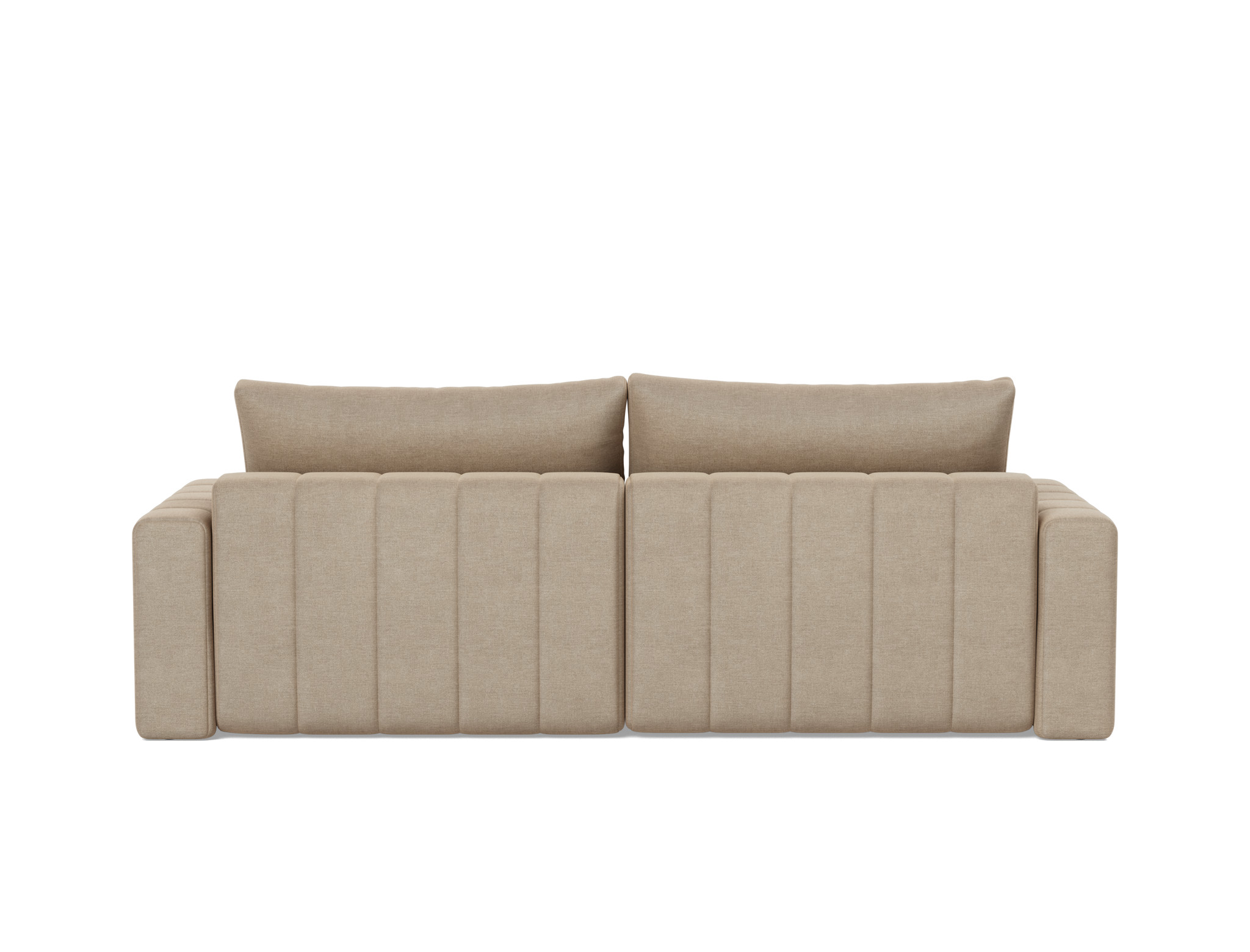 Schlafsofa Akello mit Chaiselongue und Armlehnen Flachgewebe Phobos 587-Mocha