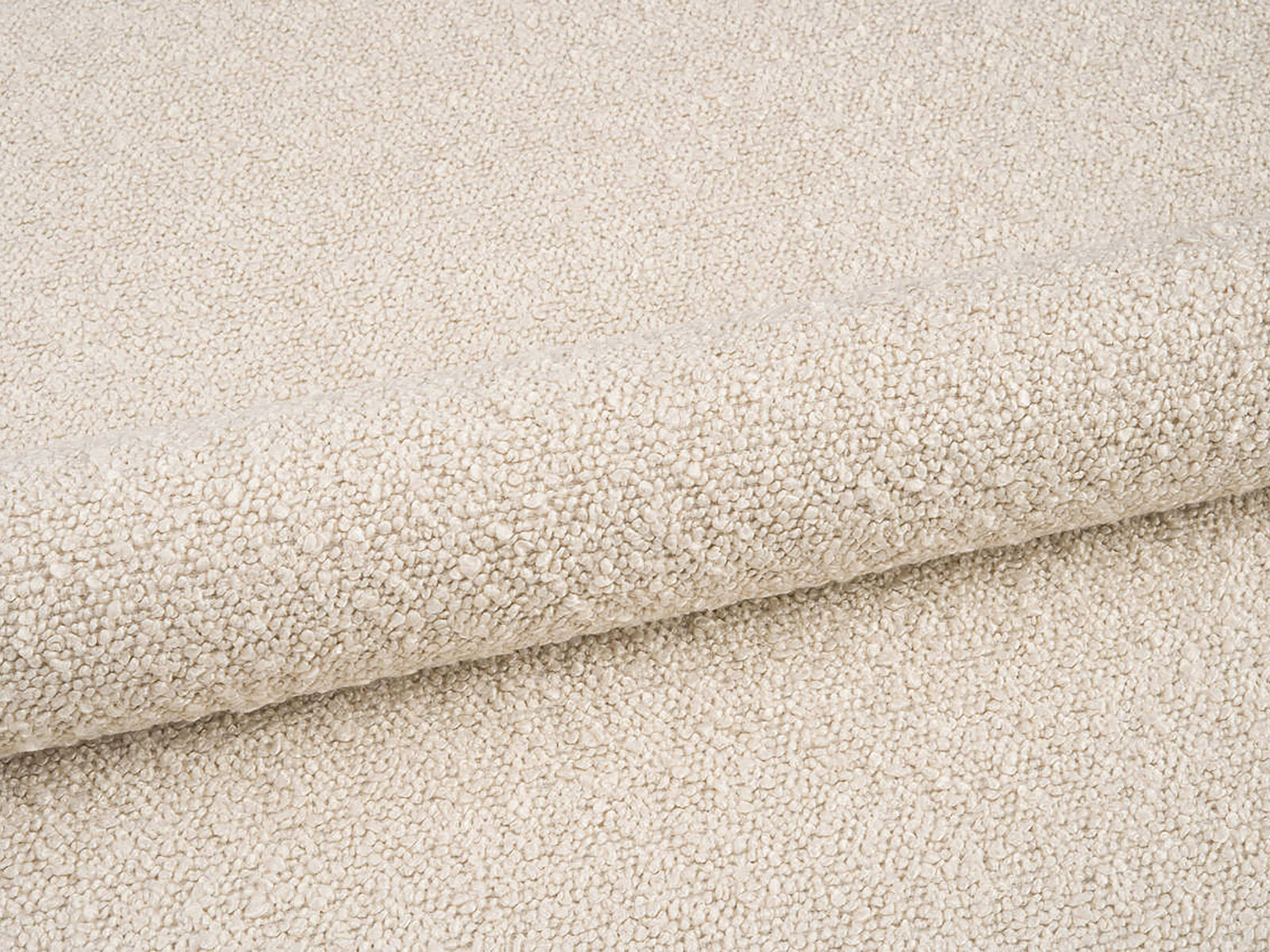 Micadoni Polsterbett mit Kopfteil Linea Boucle Baloo Beige 200x200