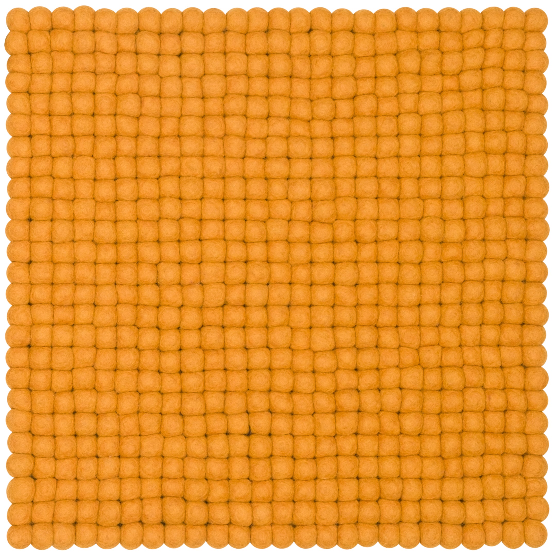 myfelt Risa Filzkugel-Sitzauflage Ockergelb 36 x 36 cm