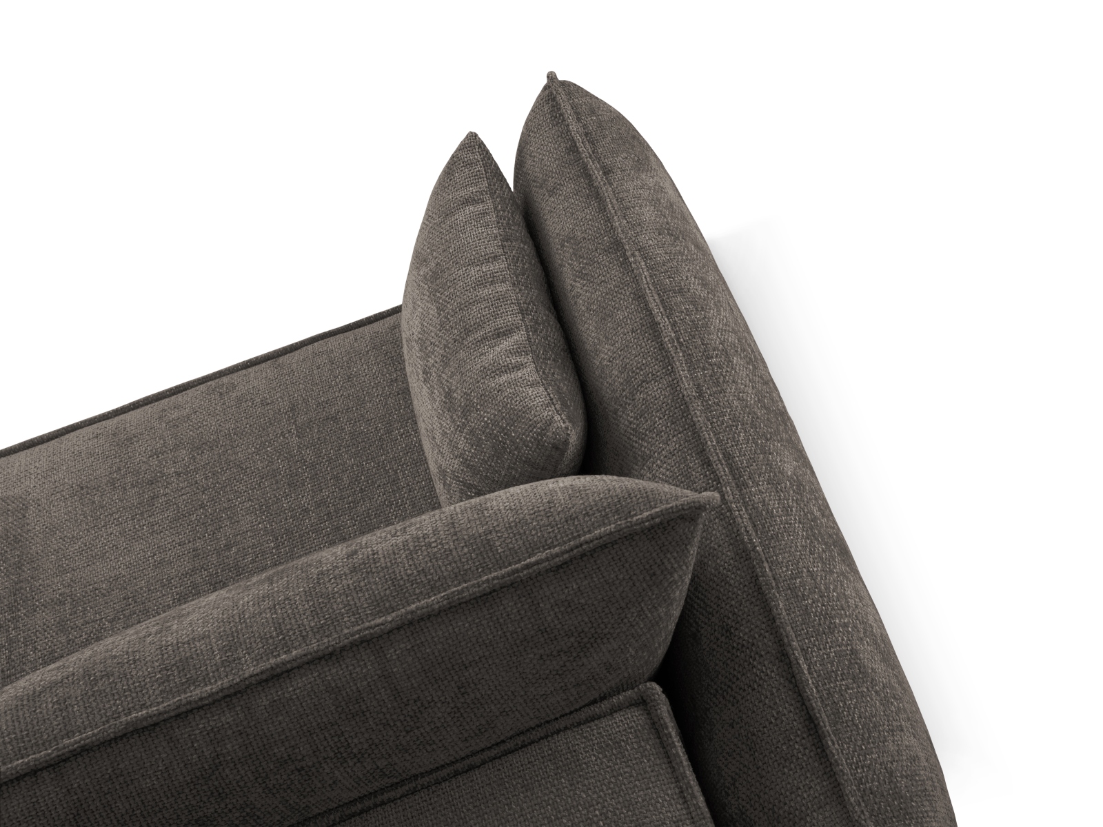 Micadoni Ecksofa Kaelle 4-Sitzer mit Schlaffunktion Rechts Chenille Grau