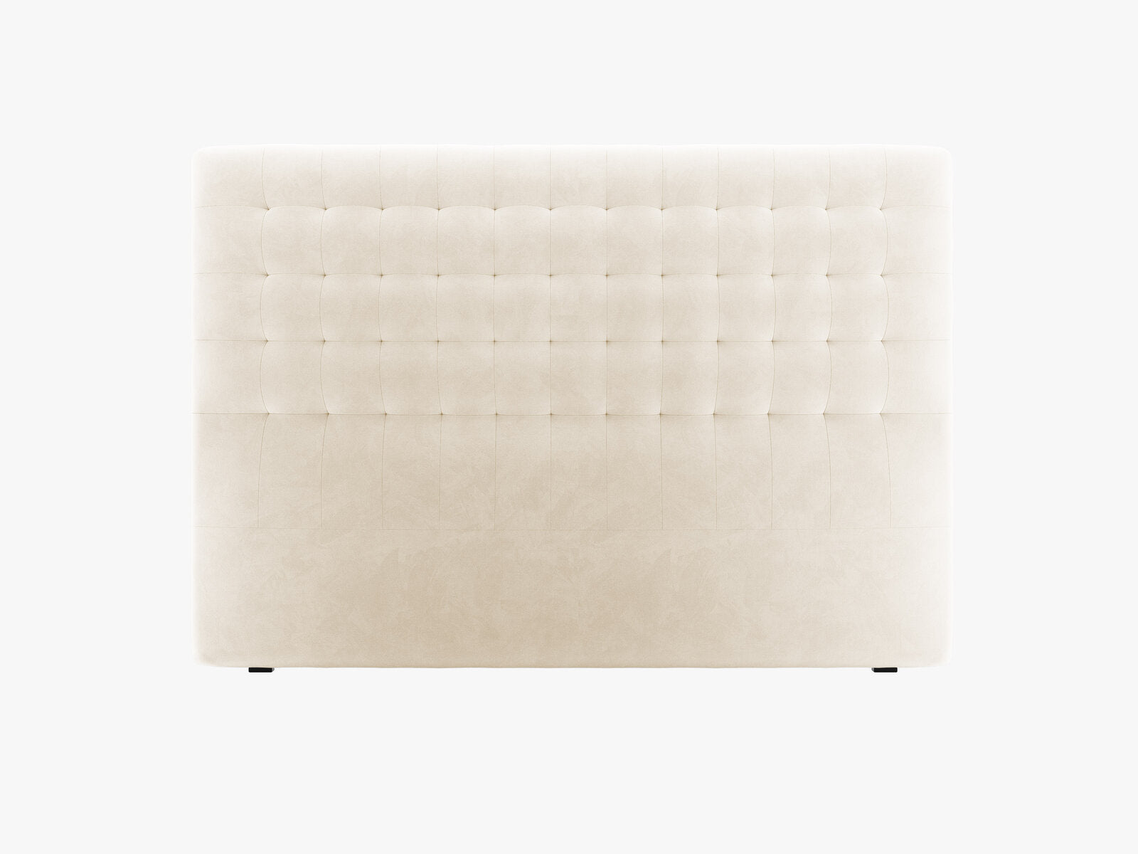 Micadoni Nova Samtiger Kopfteil 120 cm (H 120 cm) Samt Paris Beige 180x120