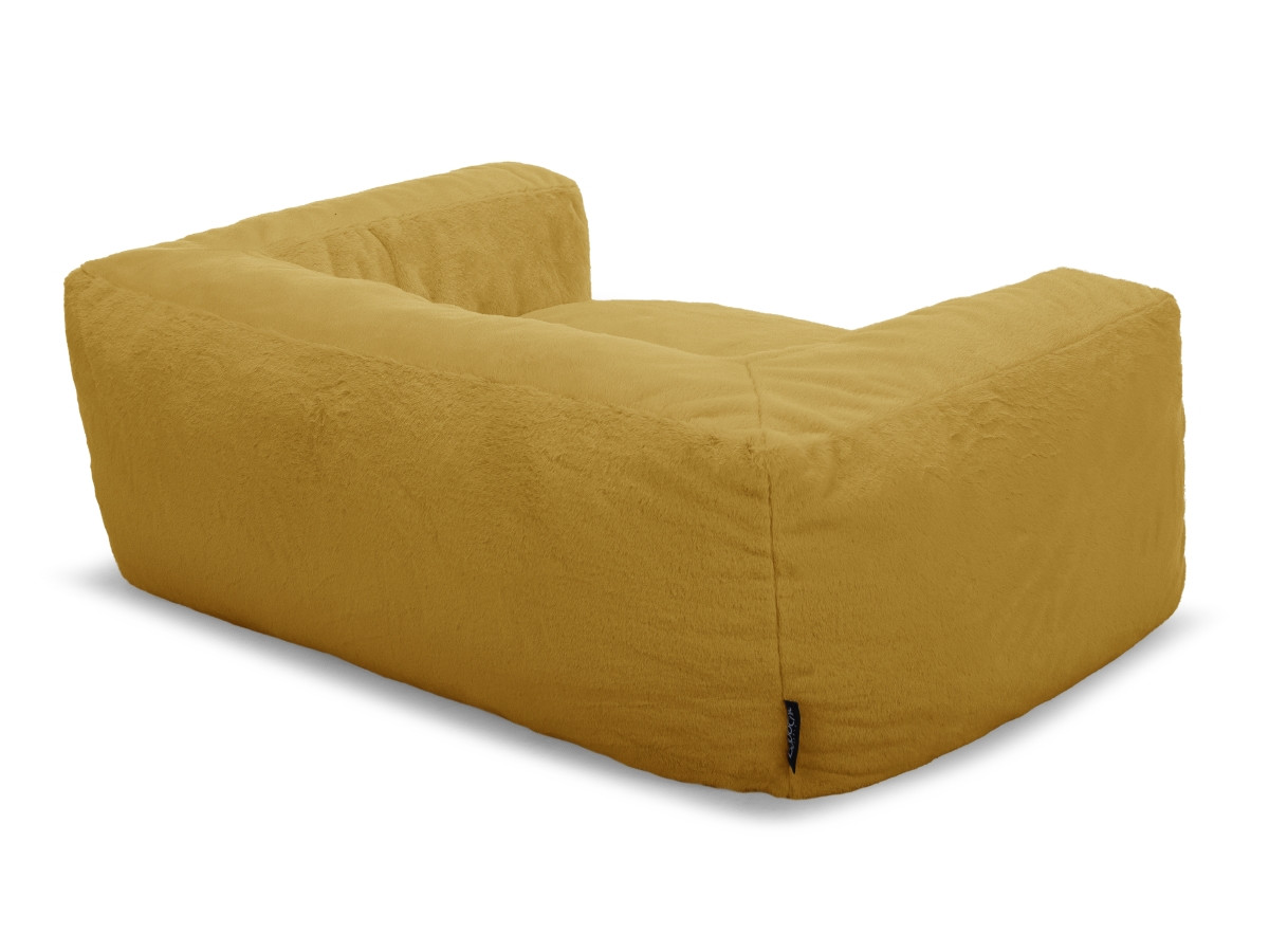 Bobochic Salto Hundekorb Kunstfell Gelb, Größe M (80 cm)