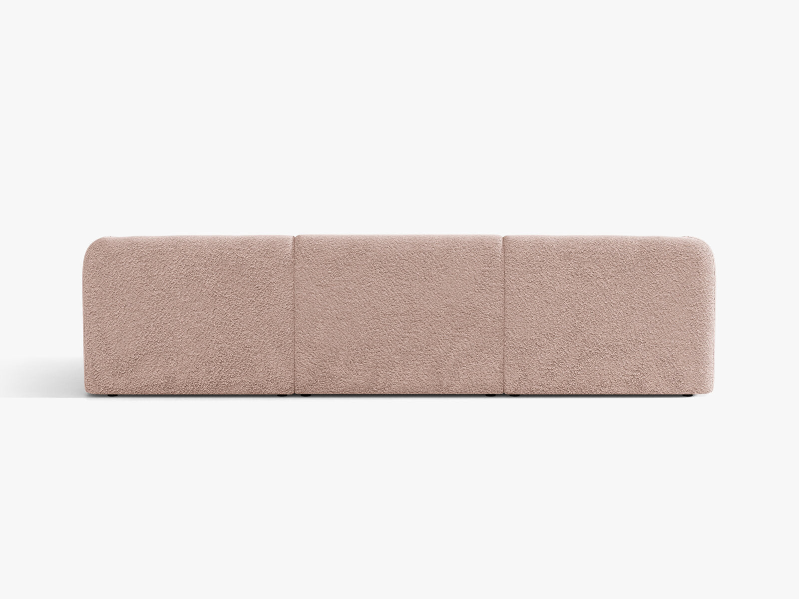 Micadoni Sofa Miley 3-Sitzer Boucle Baloo Puderrosa