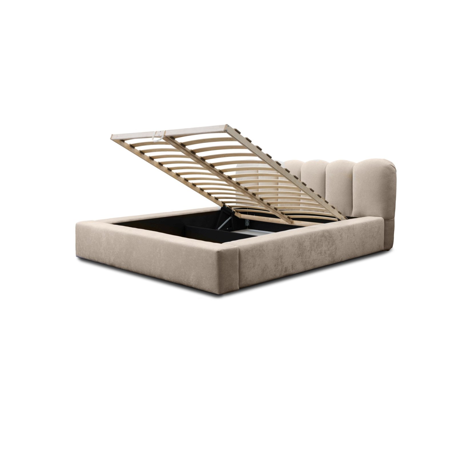 Polsterbett Tavio-New Chenille 160x200 mit Holzrahmen Ditra-New 20